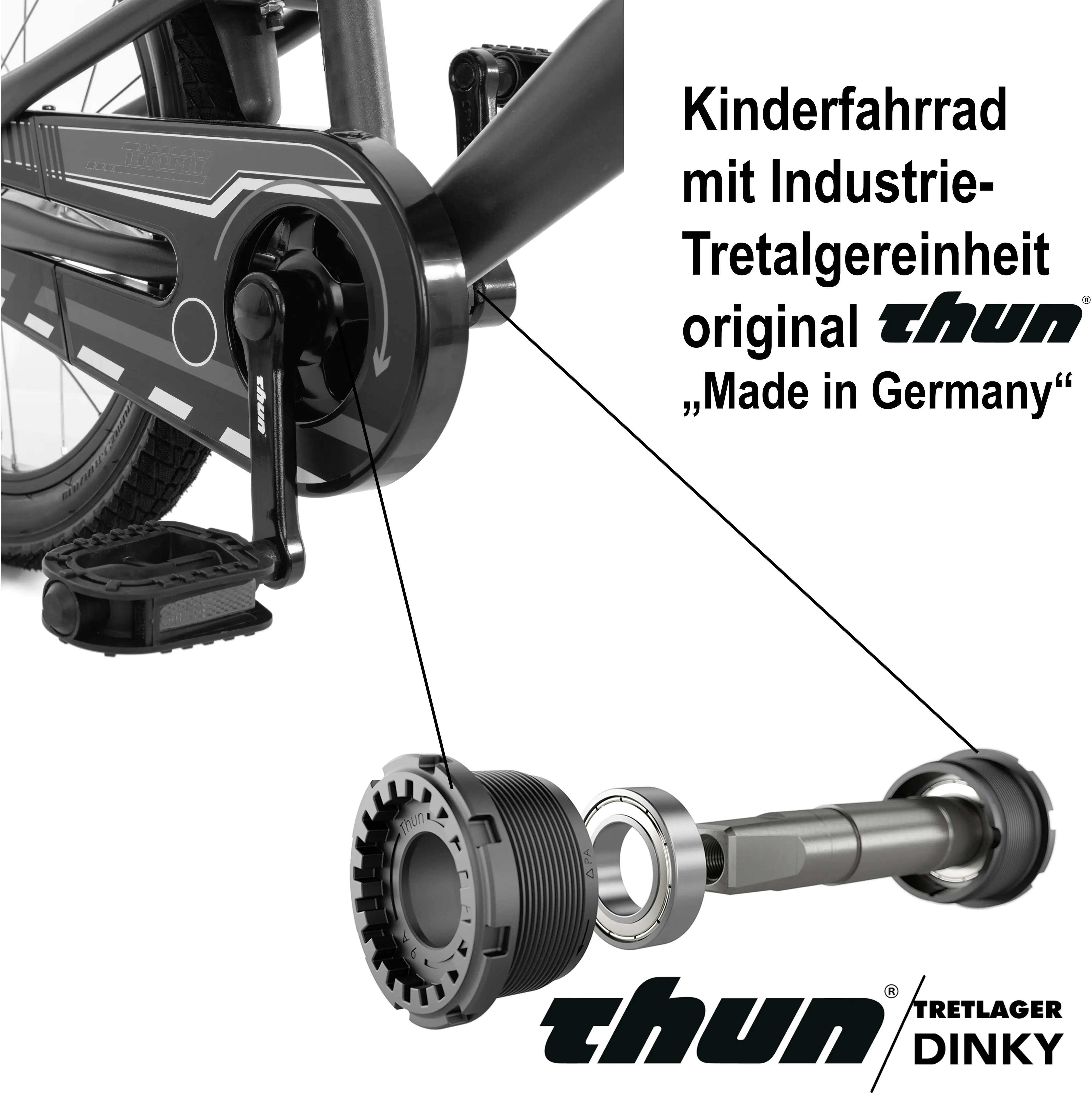 Bachtenkirch Kinderfahrrad Feuerwehr 14 Zoll feuerrot