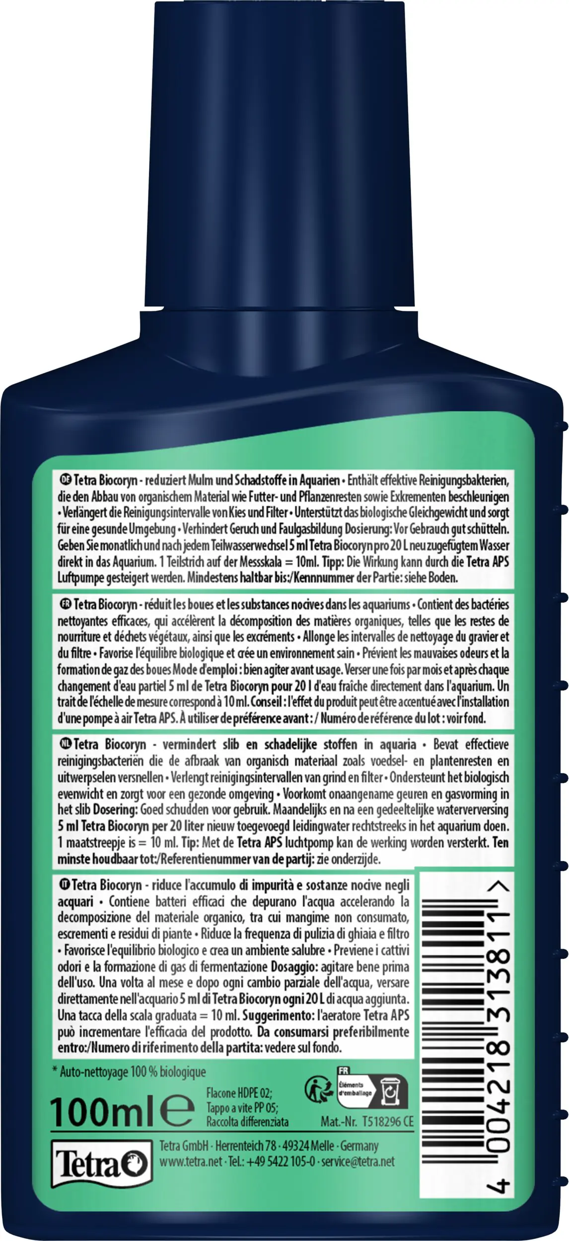 Tetra Aquariumpflege Biocoryn Bacteria 100 ml