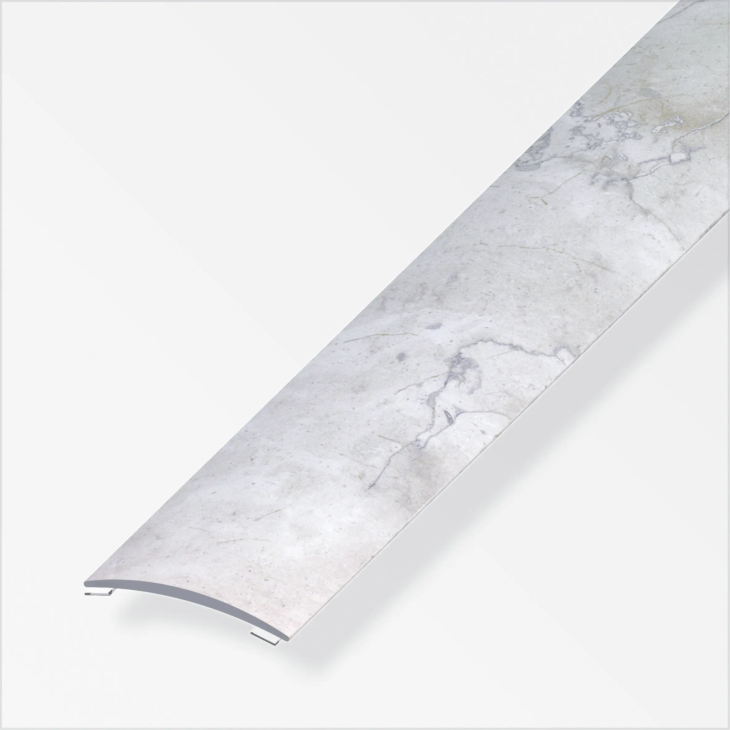 alfer Übergangsprofil 1 m, 40 x 5 mm Alu beschichtet sublimiert weiss
