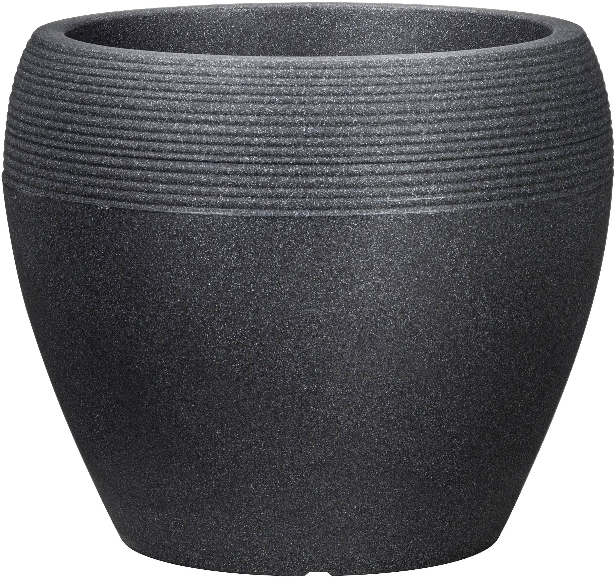 Scheurich Pflanzgefäß Lineo Ø 30 x 24,1 cm schwarz granit