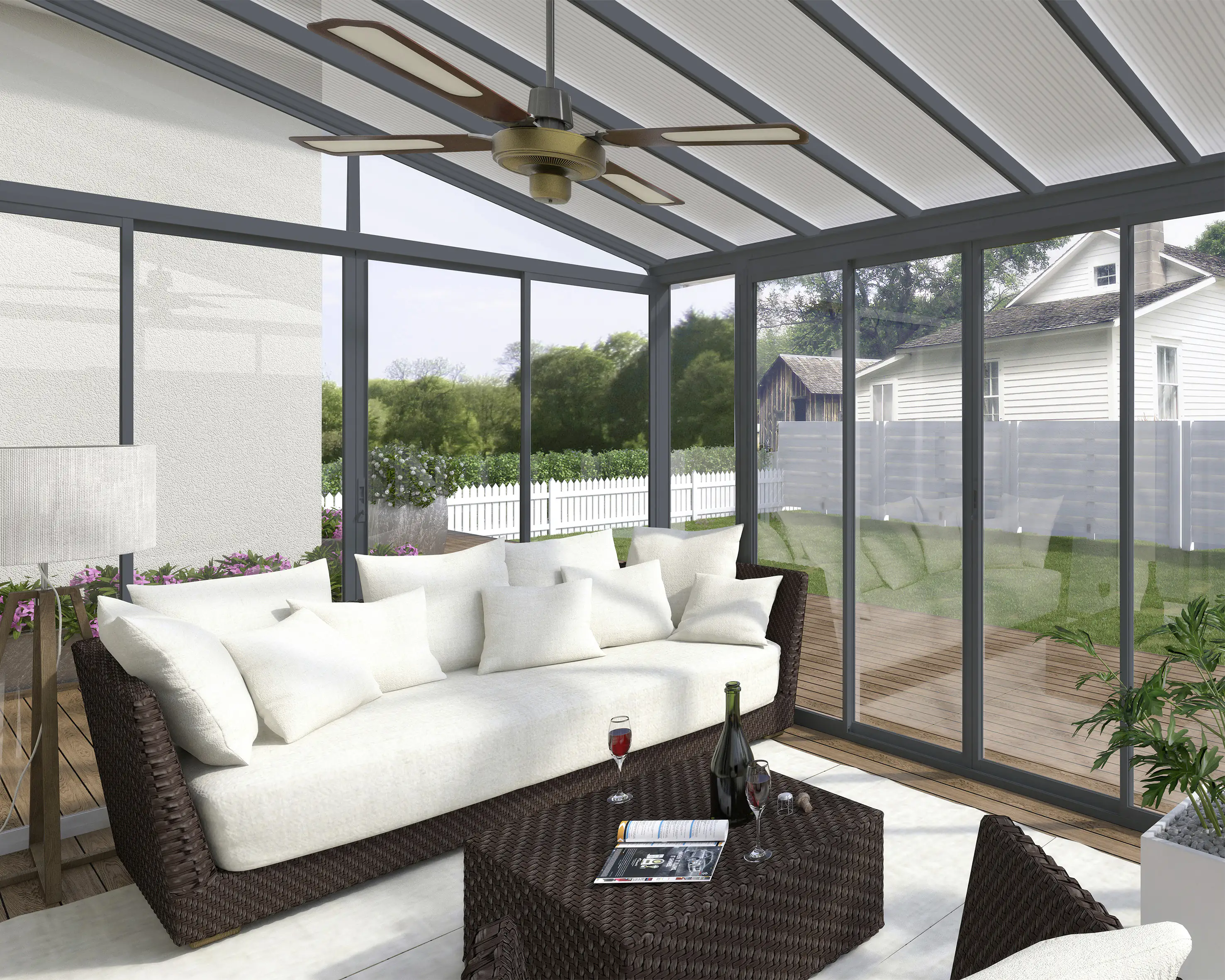 Canopia Wintergarten SanRemo 4x4.35 435 x 380-385 x 285-310 cm (BxTxH)