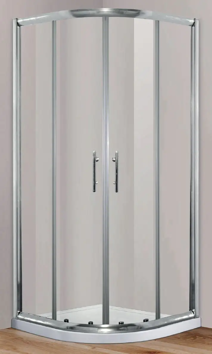 Primaster Runddusche Easy-6 Schiebetür 90 x 90 cm Klarglas chrom