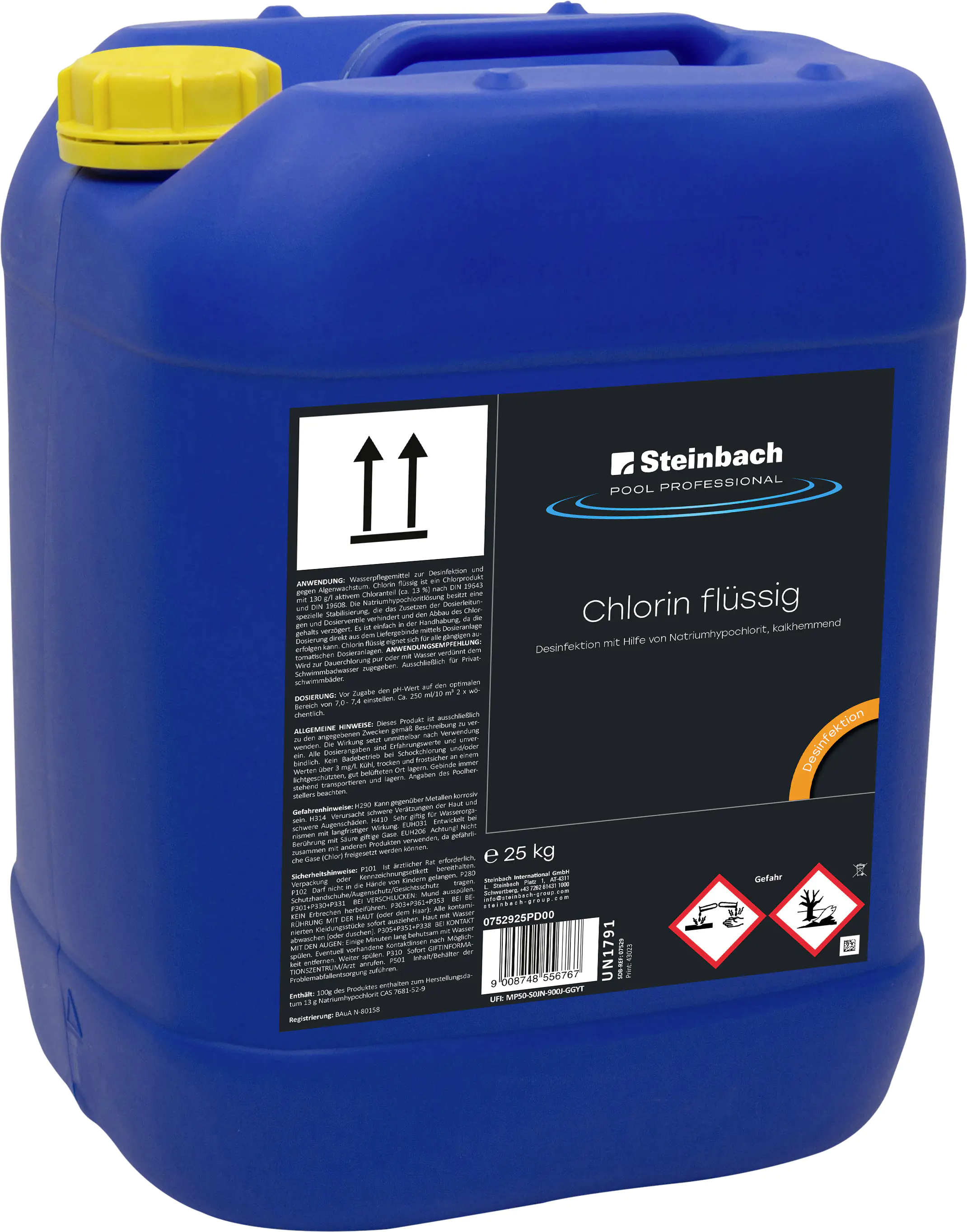 Steinbach Pool Professional Chlorin flüssig 25 kg