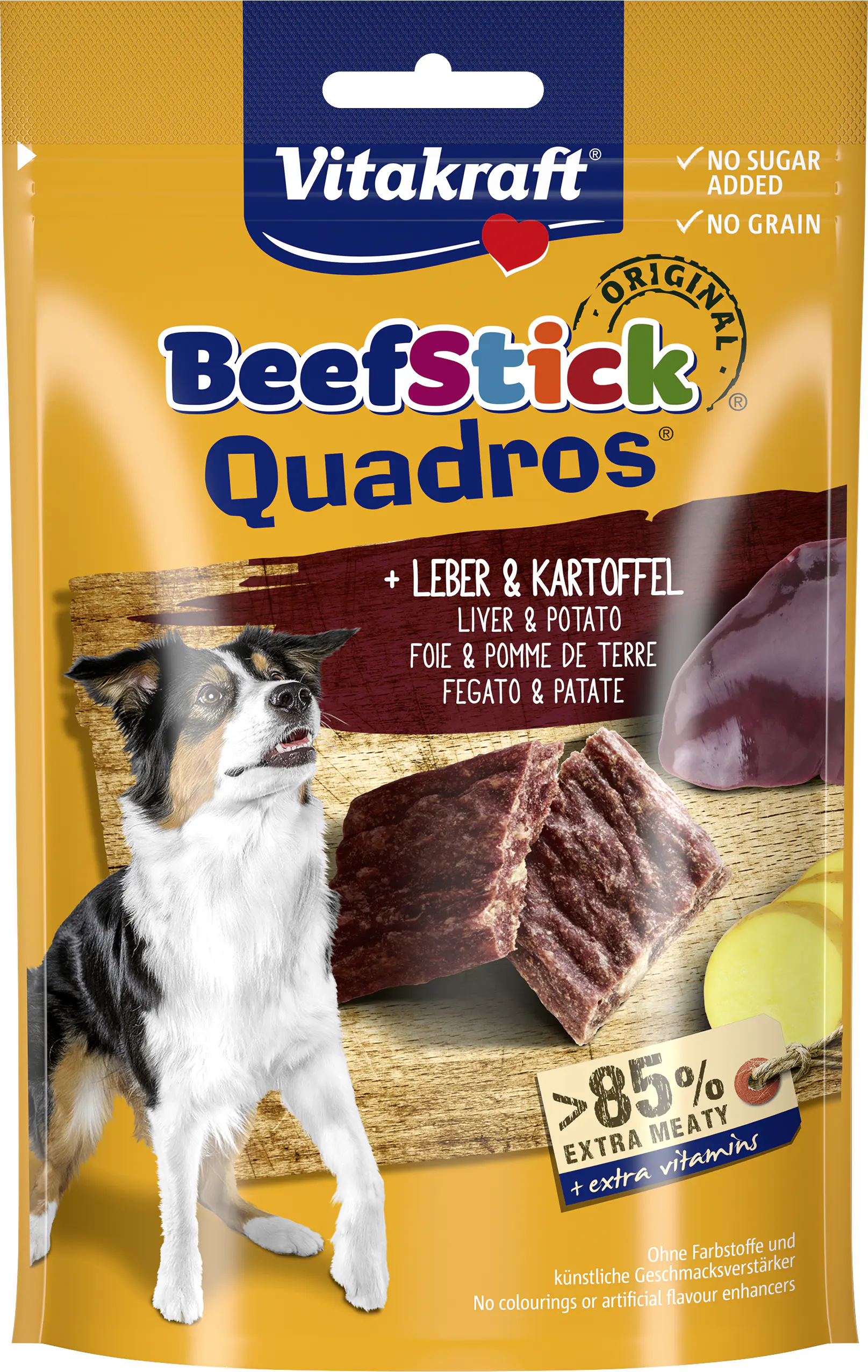 Vitakraft Beef Stick® Quadros® Leber & Kartoffel 70 g