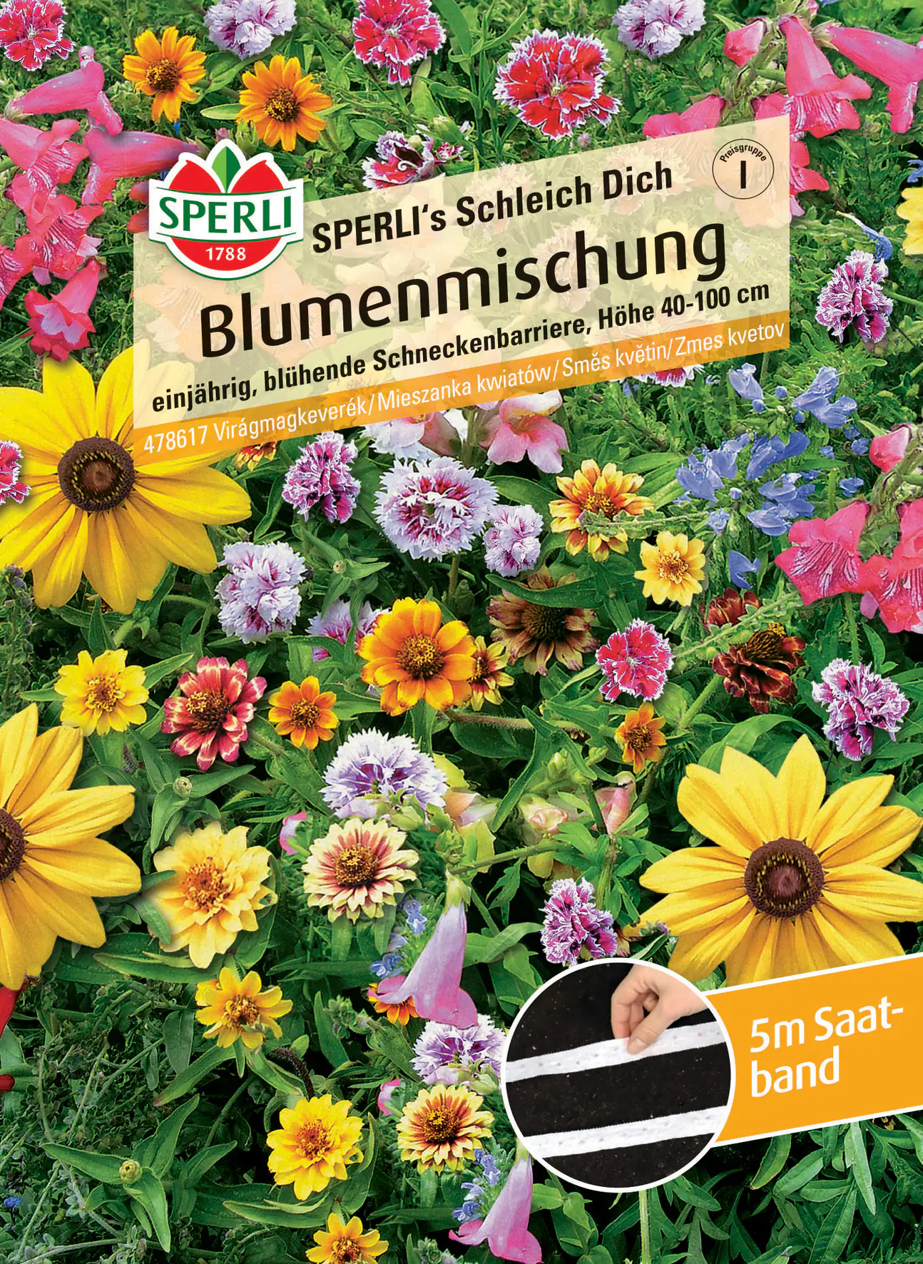 Sperli Blumenmischung Blühende Schneckenbarriere SPERLI's Schleich Dich Saatband