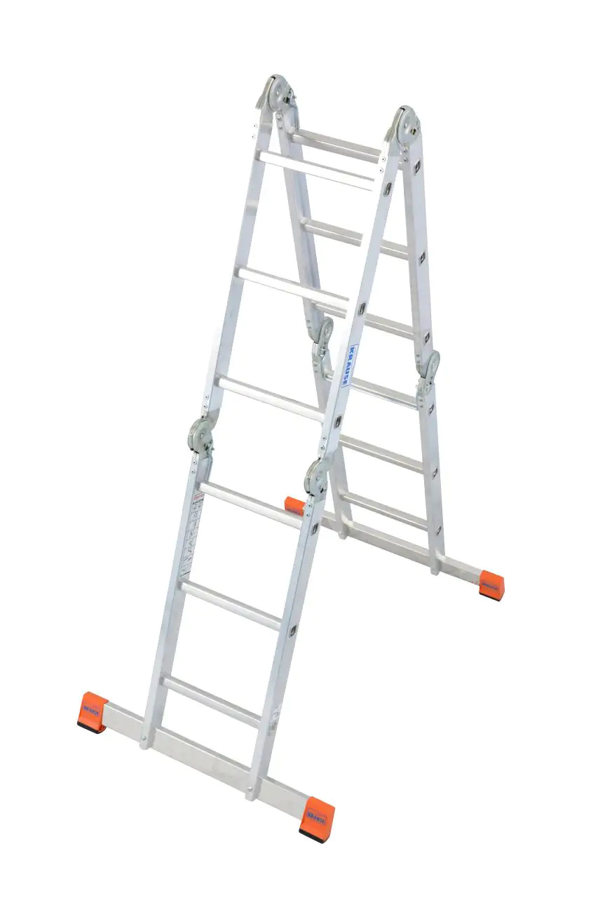 Krause Aluminium-Gelenkleiter MONTO MultiMatic mit Plattform 4,40 m