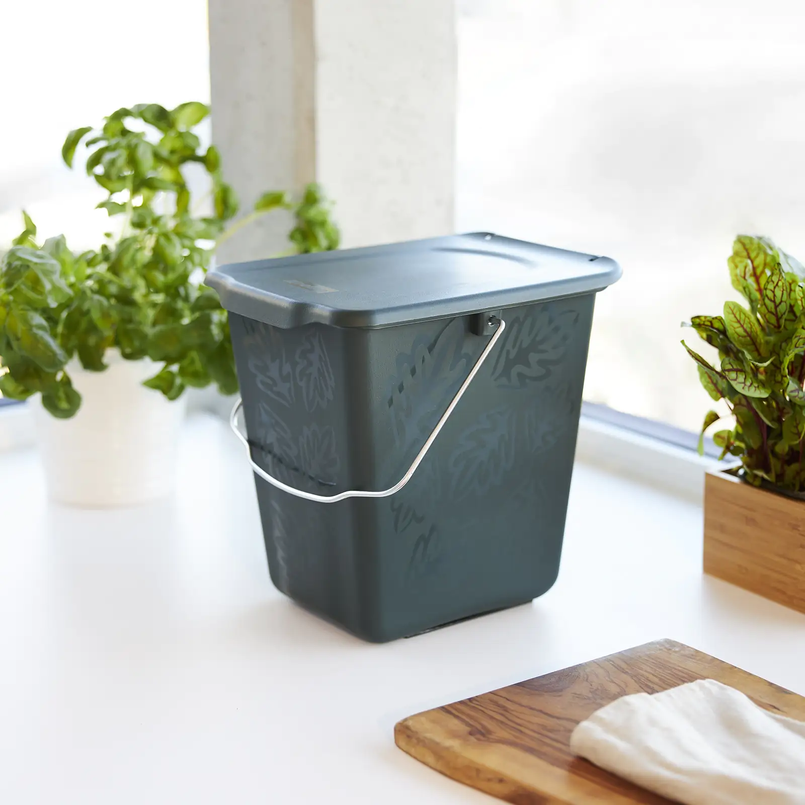 Komposteimer Greenline 7 L, 26 x 20,8 x 25 cm