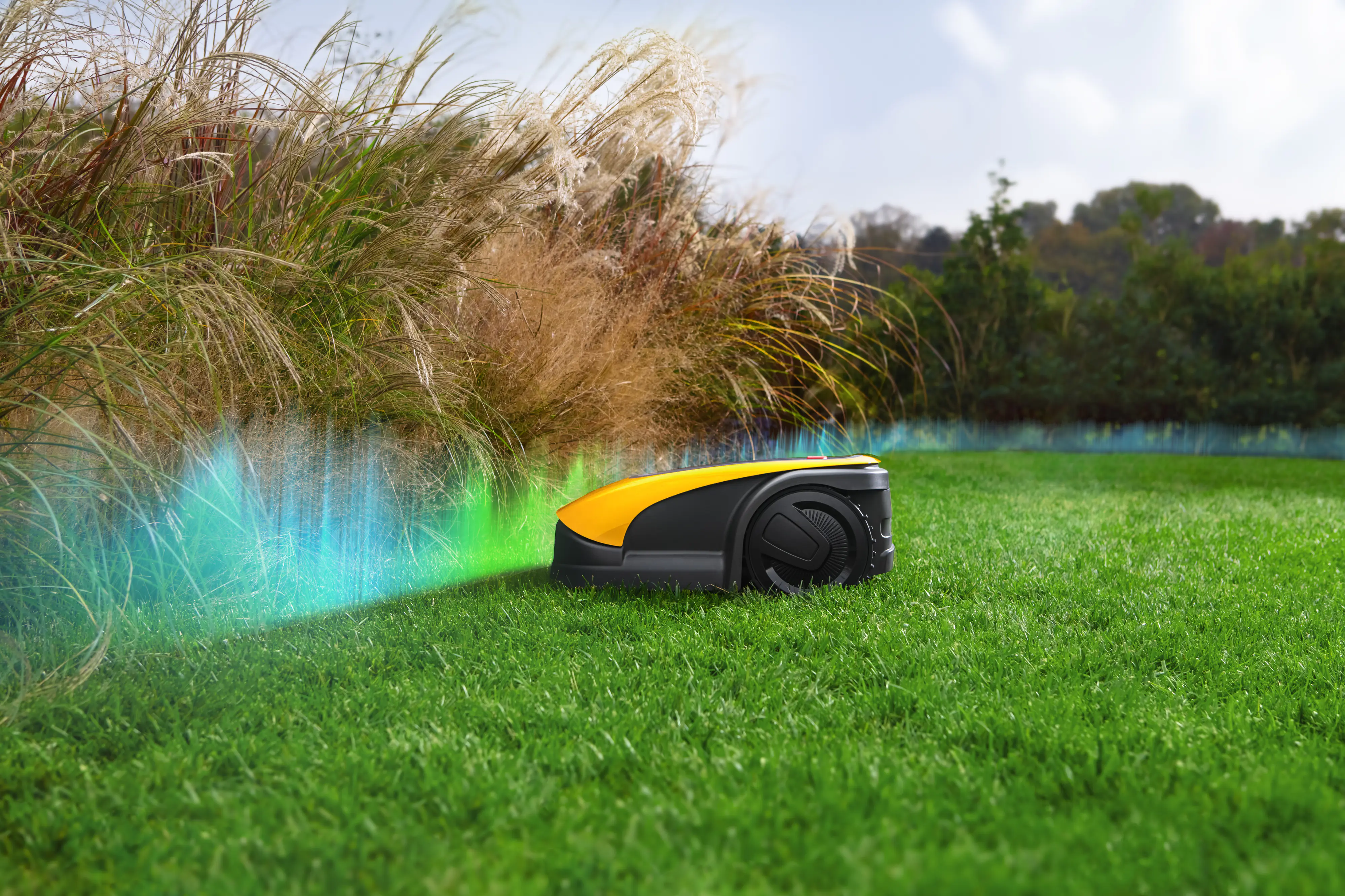 Stiga Mähroboter A750 18 cm Schnittbreite kabellos für bis zu 900 m² Rasenfläche