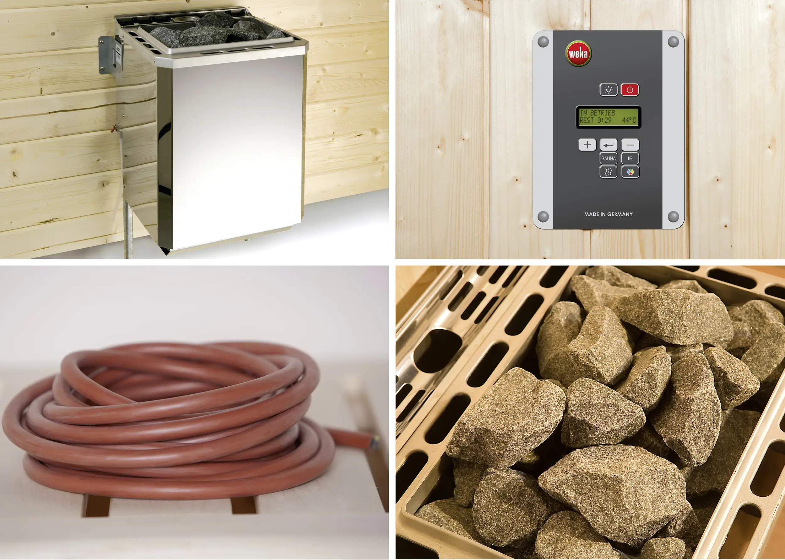 Weka Saunahaus SALO Gr. 2 Sparset 7,5 kW BioS natur