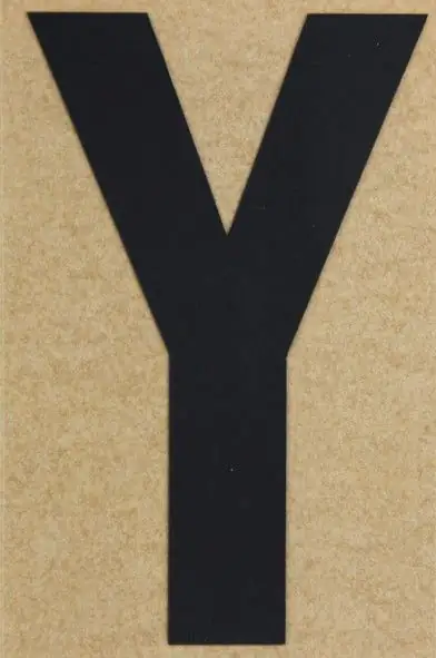 Conacord Klebebuchstabe "Y" 65 x 100 mm