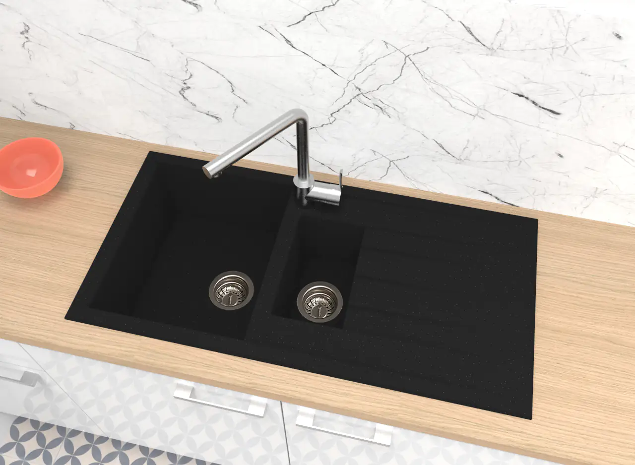 respekta Mineralite Einbauspüle HOUSTON100X50S