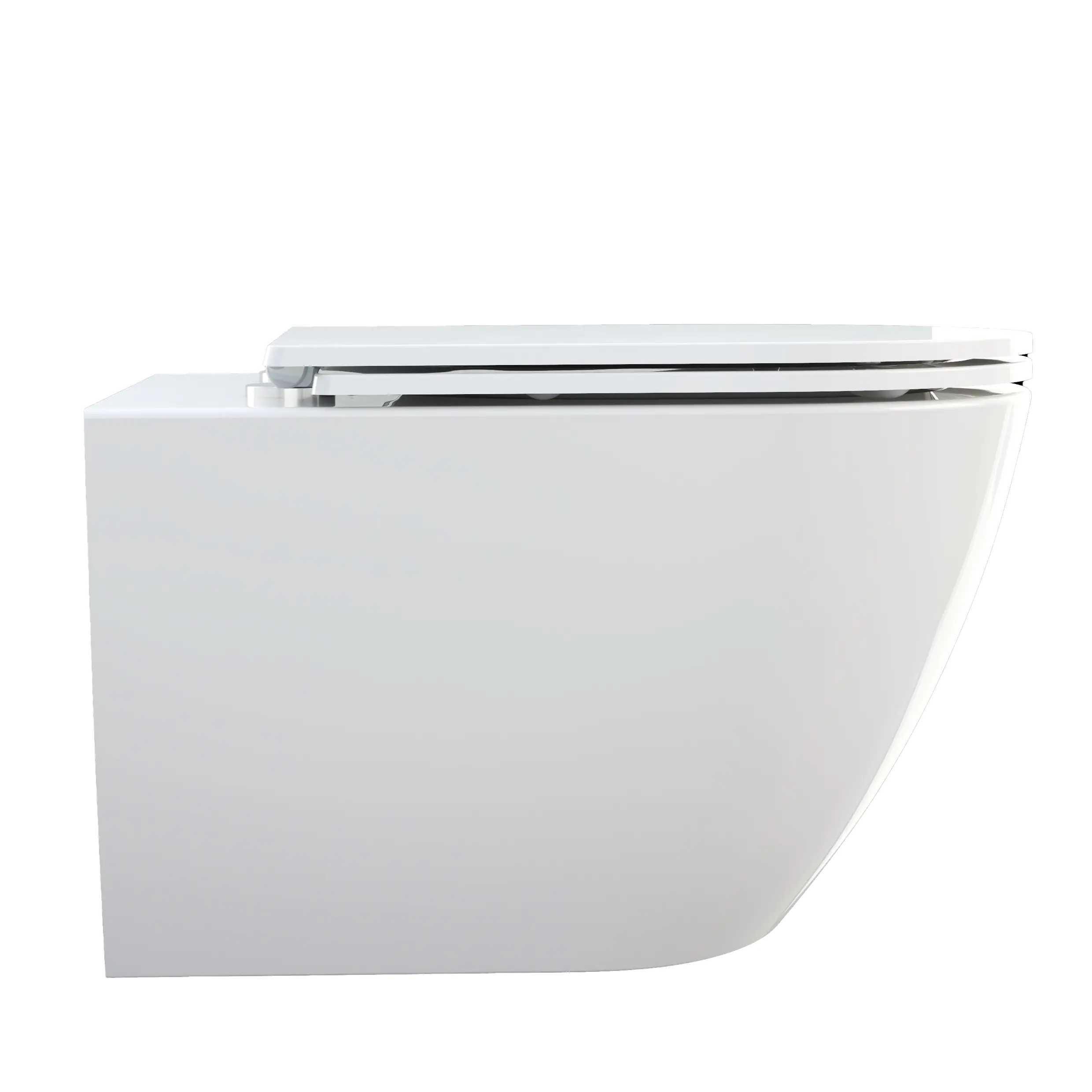 Primaster Wand WC spülrandlos Cerma Tiefspüler weiß inkl. WC Sitz 