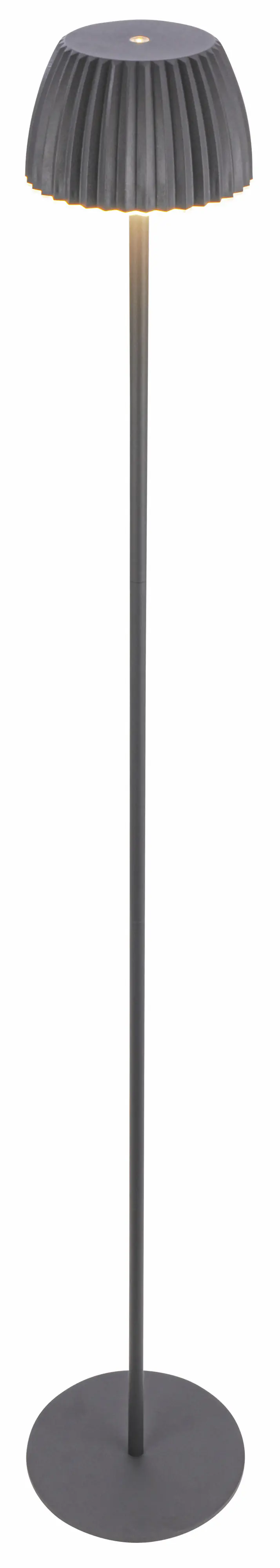 Briloner LED-Stehleuchte Riffle mit Akku anthrazit dimmbar