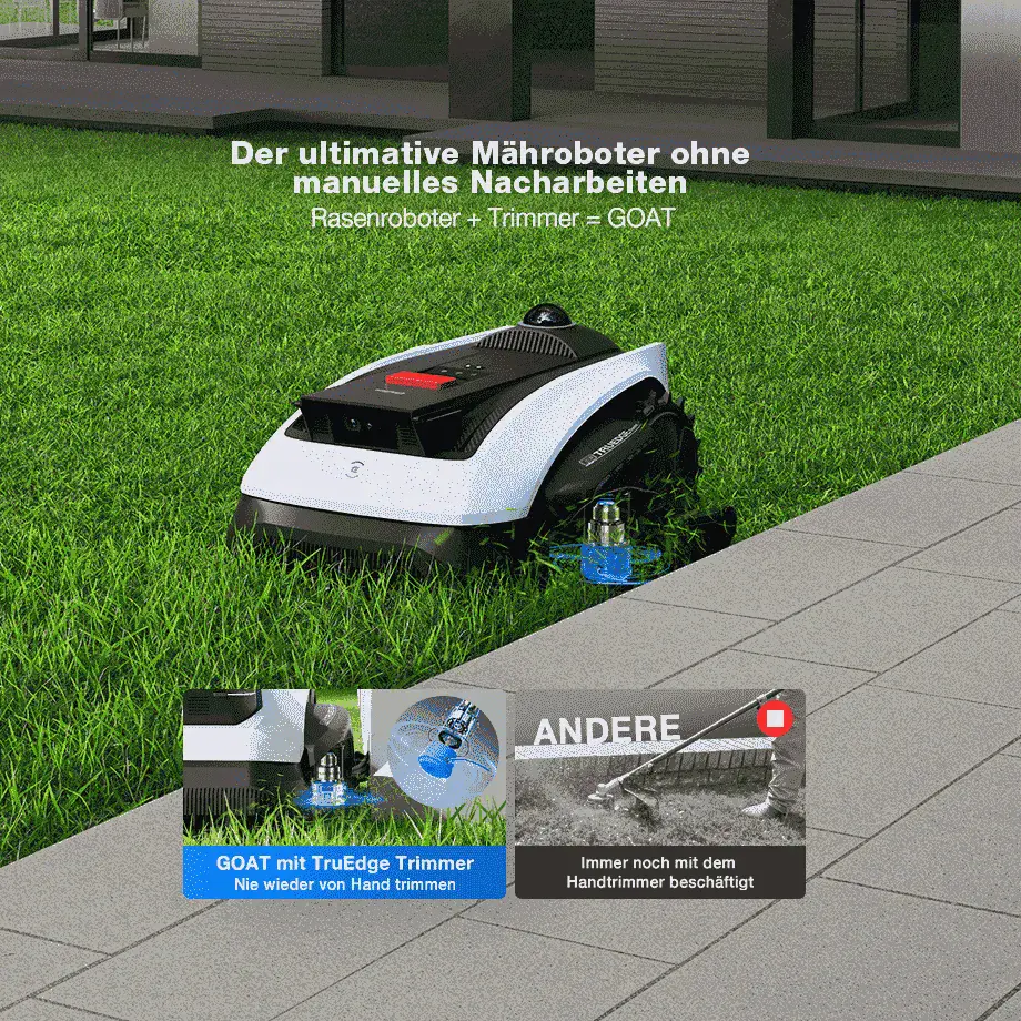 Ecovacs Mähroboter GOAT O1200 LiDAR Pro - 22 cm Schnittbreite 1200 m² inkl. Ladestation