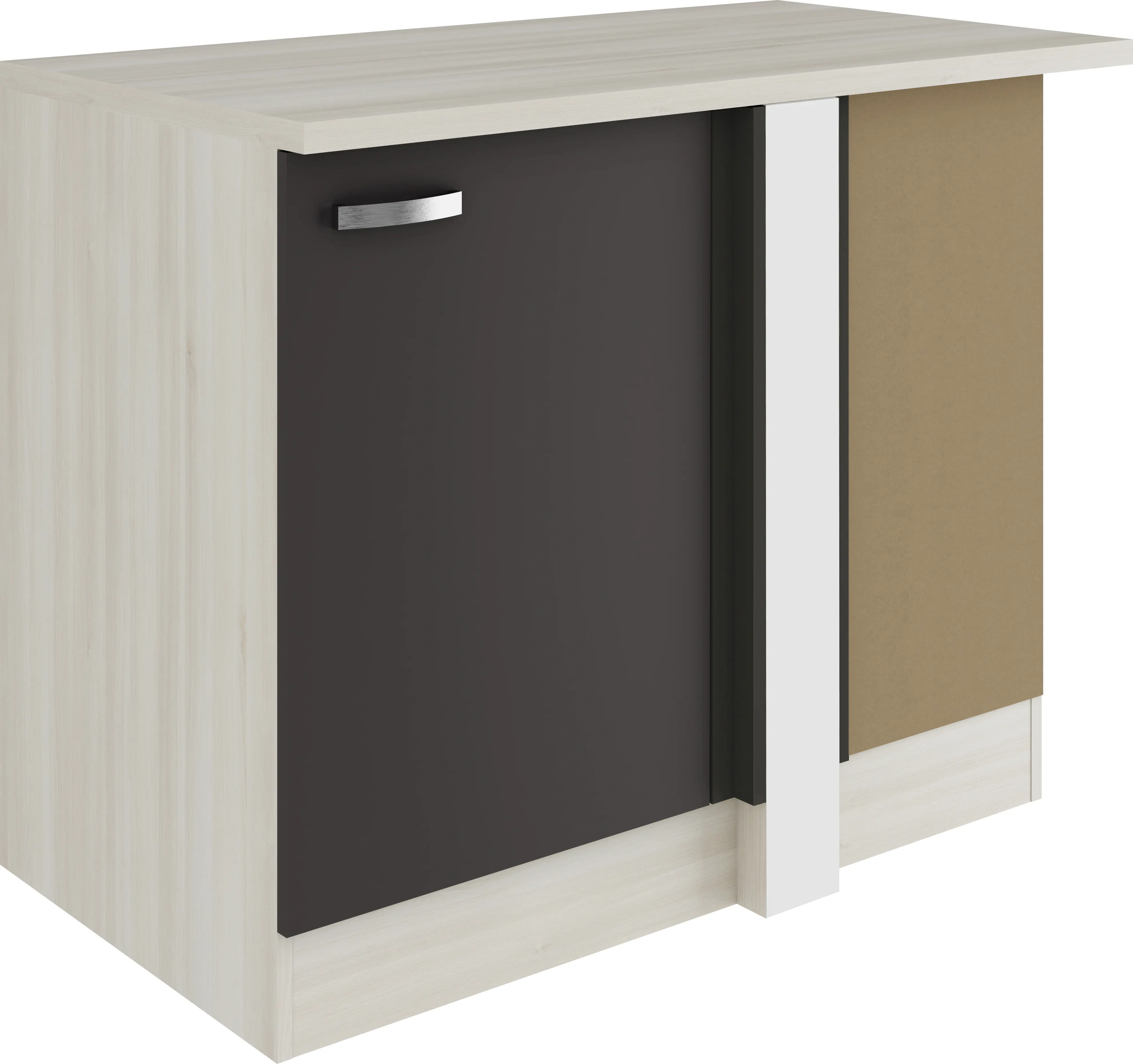 Optifit Eckunterschrank Faro 220 anthrazit/akazie 110 cm