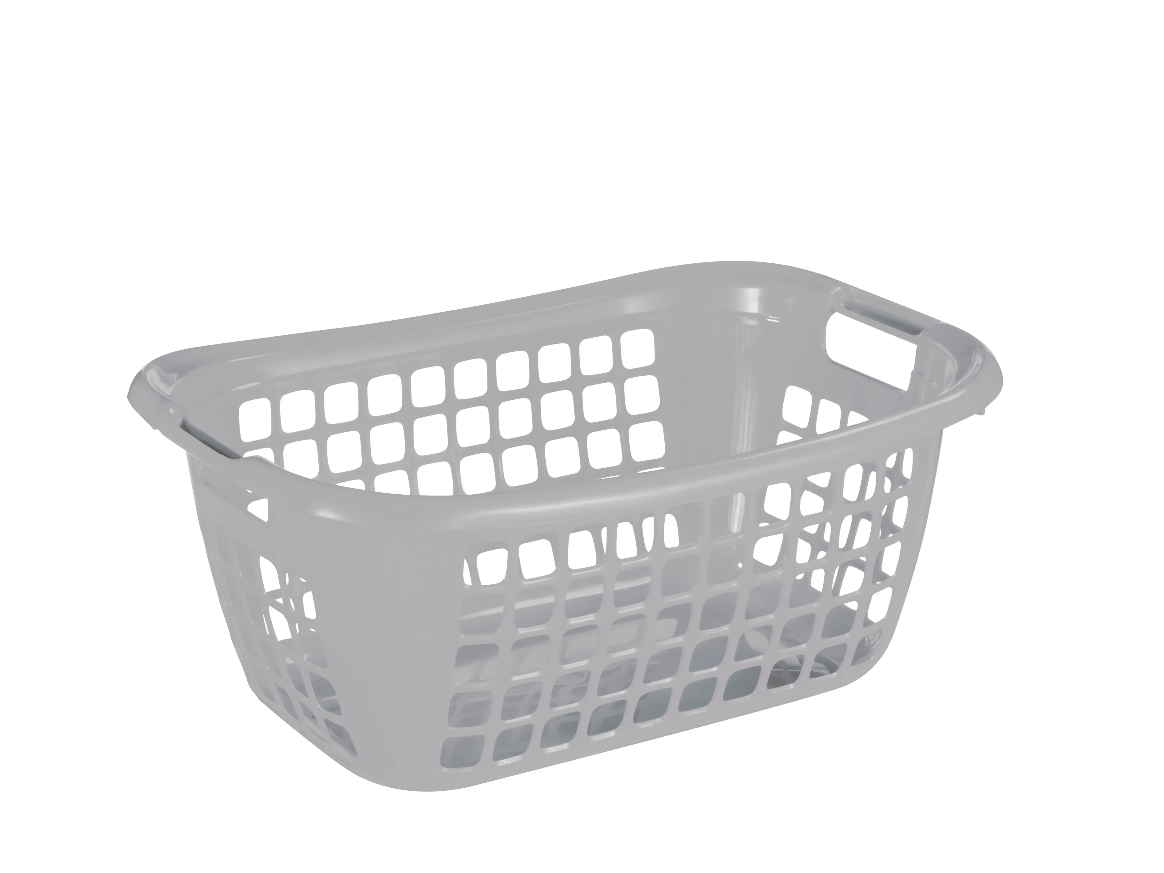 Sunware Wäschekorb Basic 48L silber 55 x 38 x 23 cm