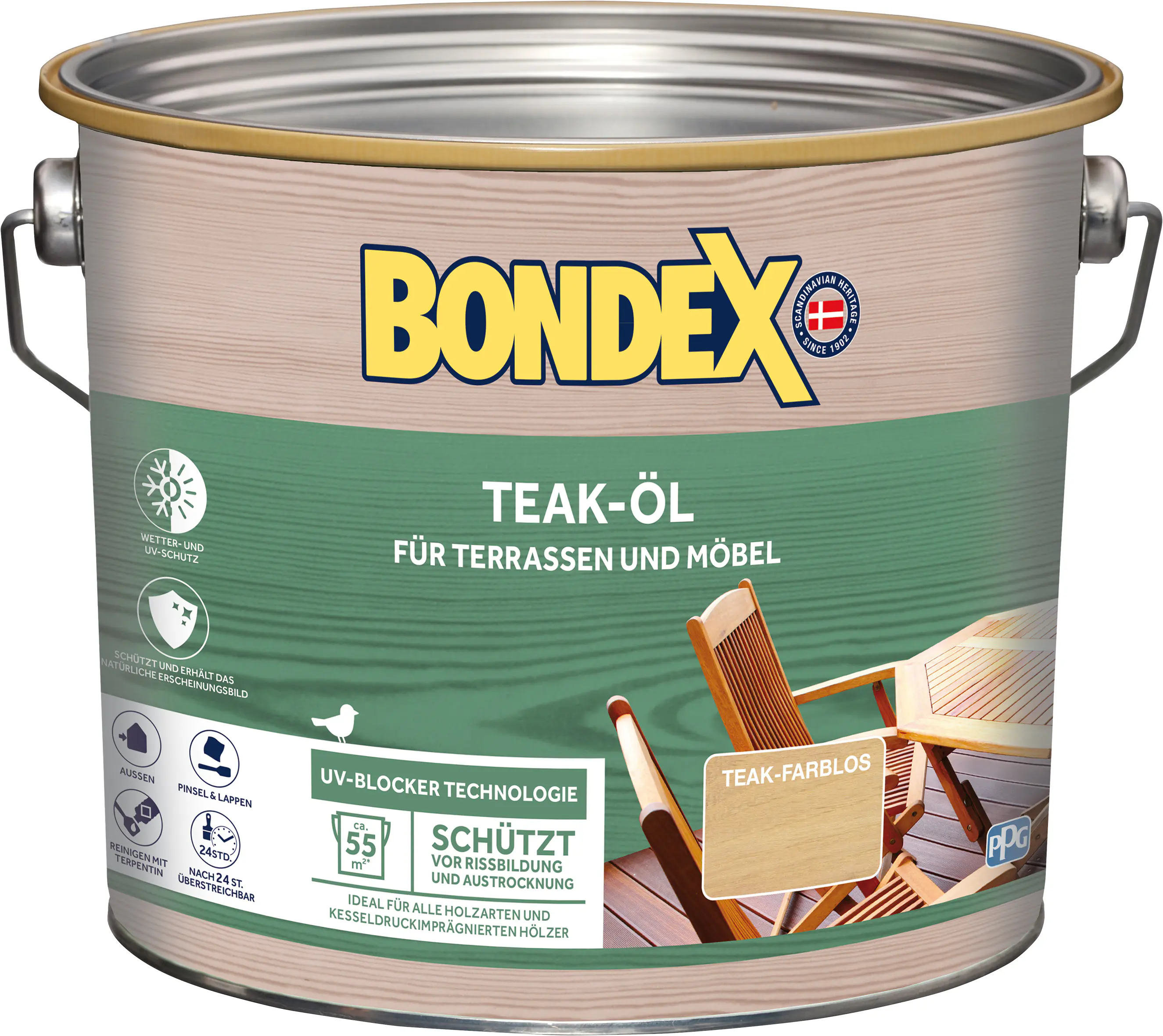 Bondex Teak Öl 2,5 L farblos