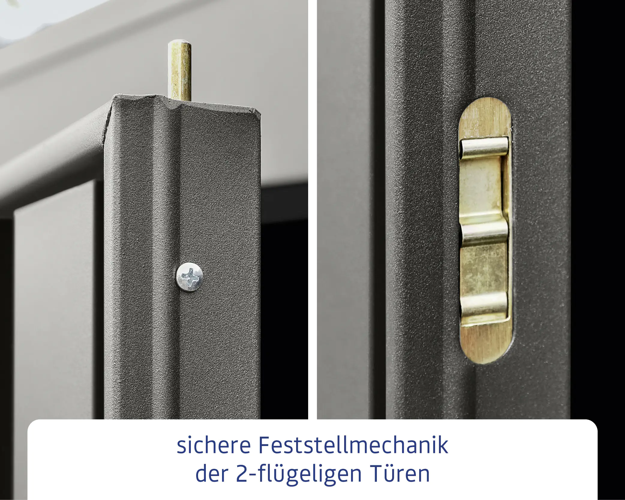 EcoStar Gerätehaus Trend-S Typ 2 258,8 x 247,7 x 216 cm graualuminium