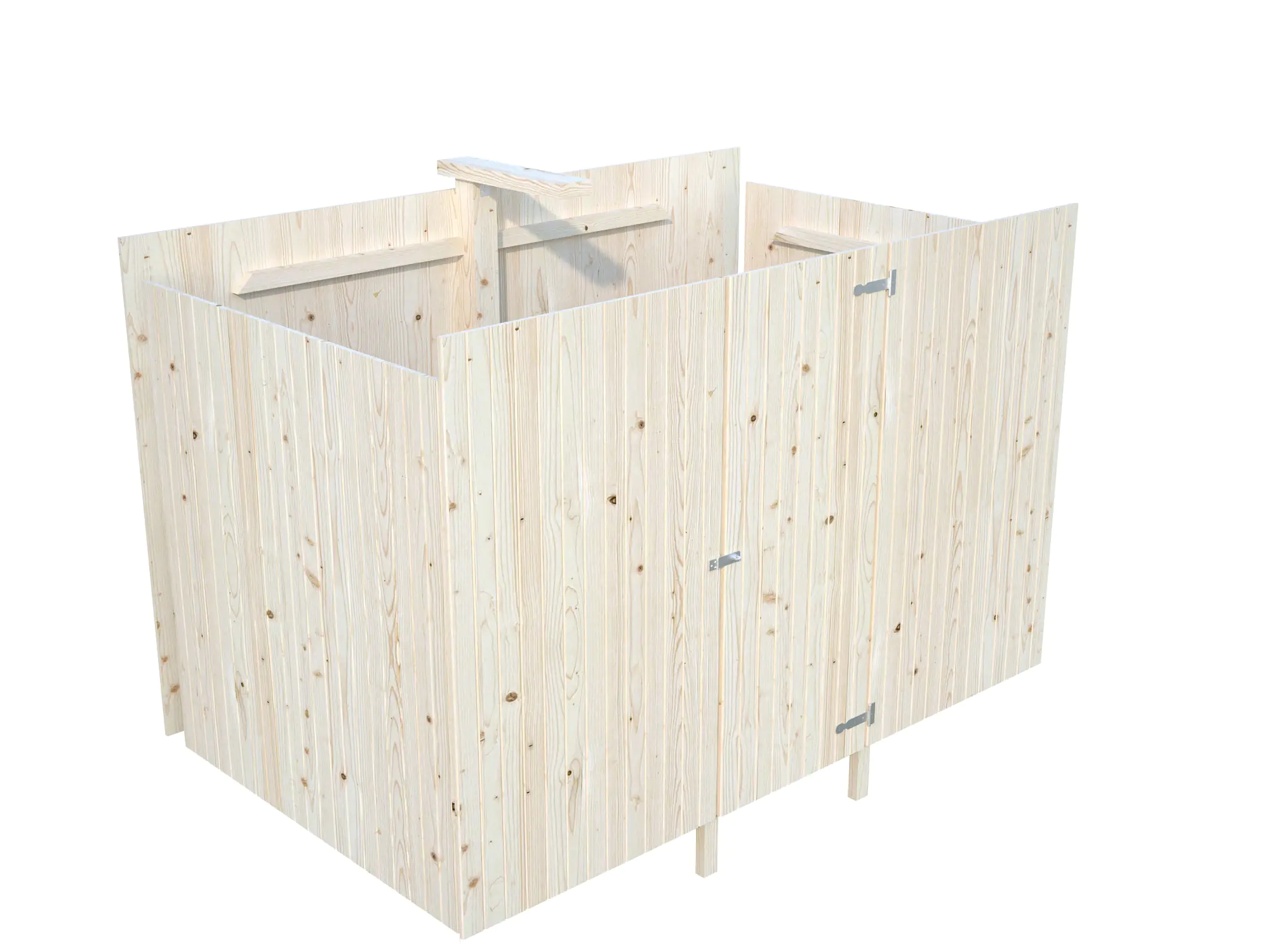 Palmako Gerätehaus für Carport Karl 315 x 196 cm naturbelassen