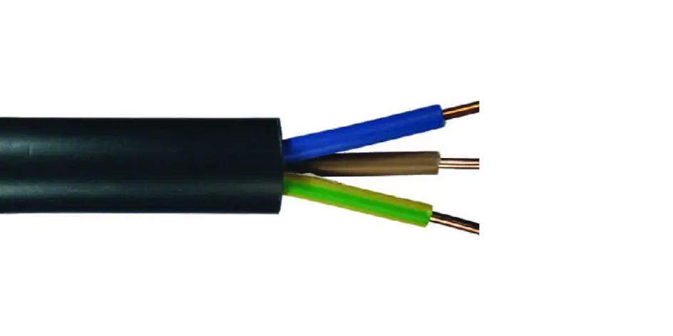 Erdkabel NYY-J 3 x 1,5 - 25 Meter, schwarz