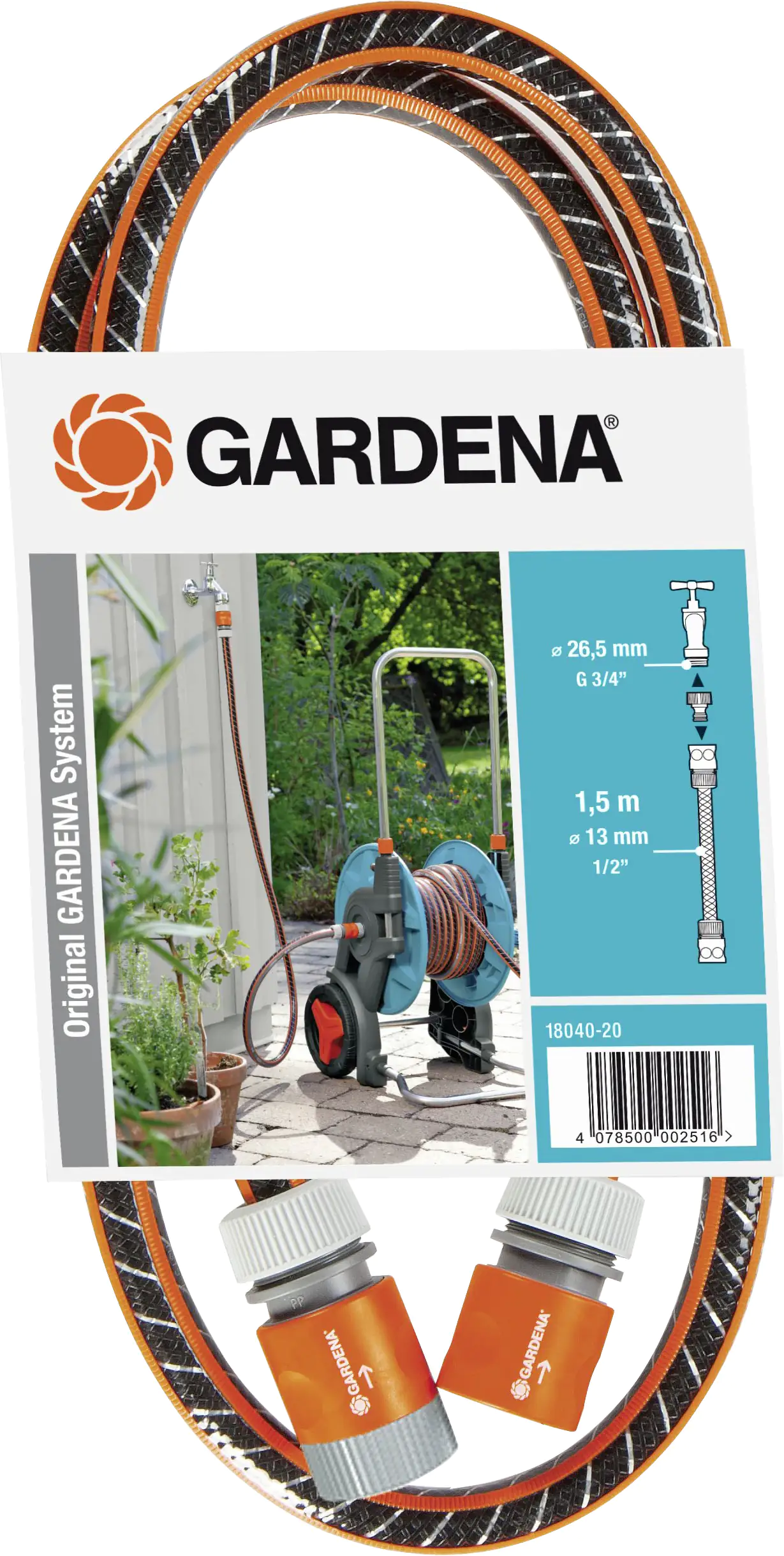 Gardena Anschlussgarnitur Flex 13 mm (1/2") 1,5 m