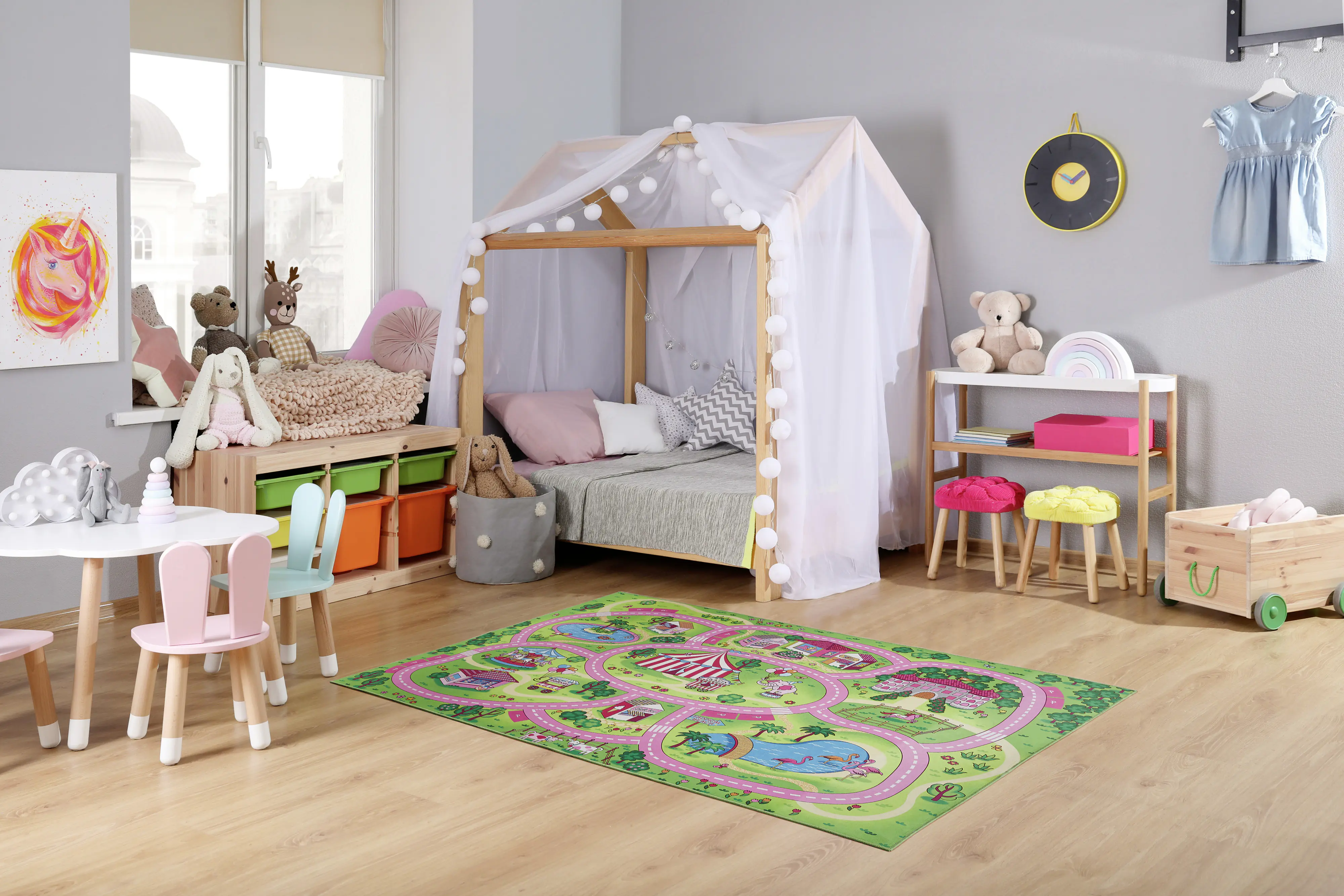 Andiamo Kinderteppich Straßenteppich Wonderland 100 x 150 cm