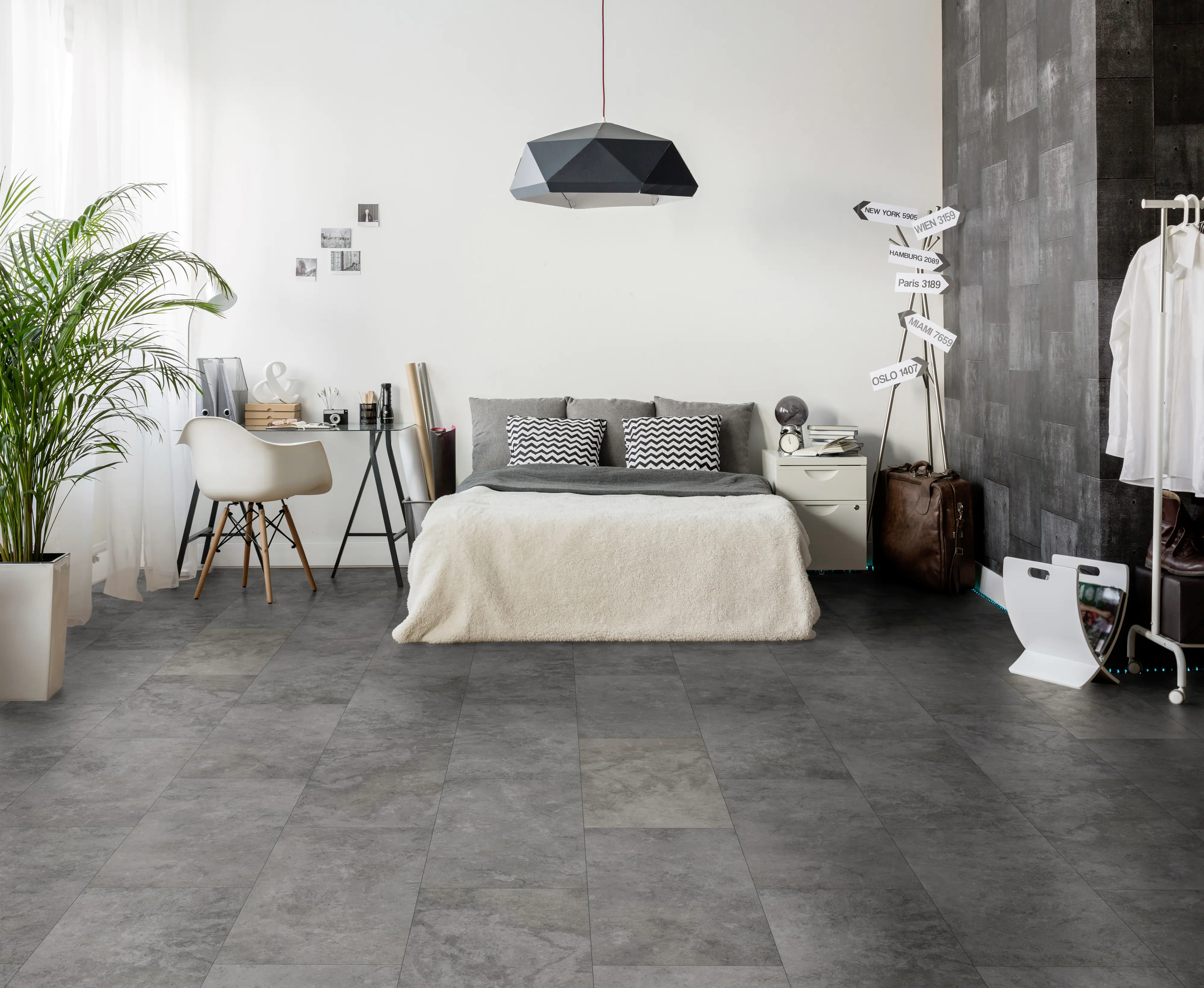 Classen Vinylboden Fliese Nimbus Dark 63,8 x 31 cm