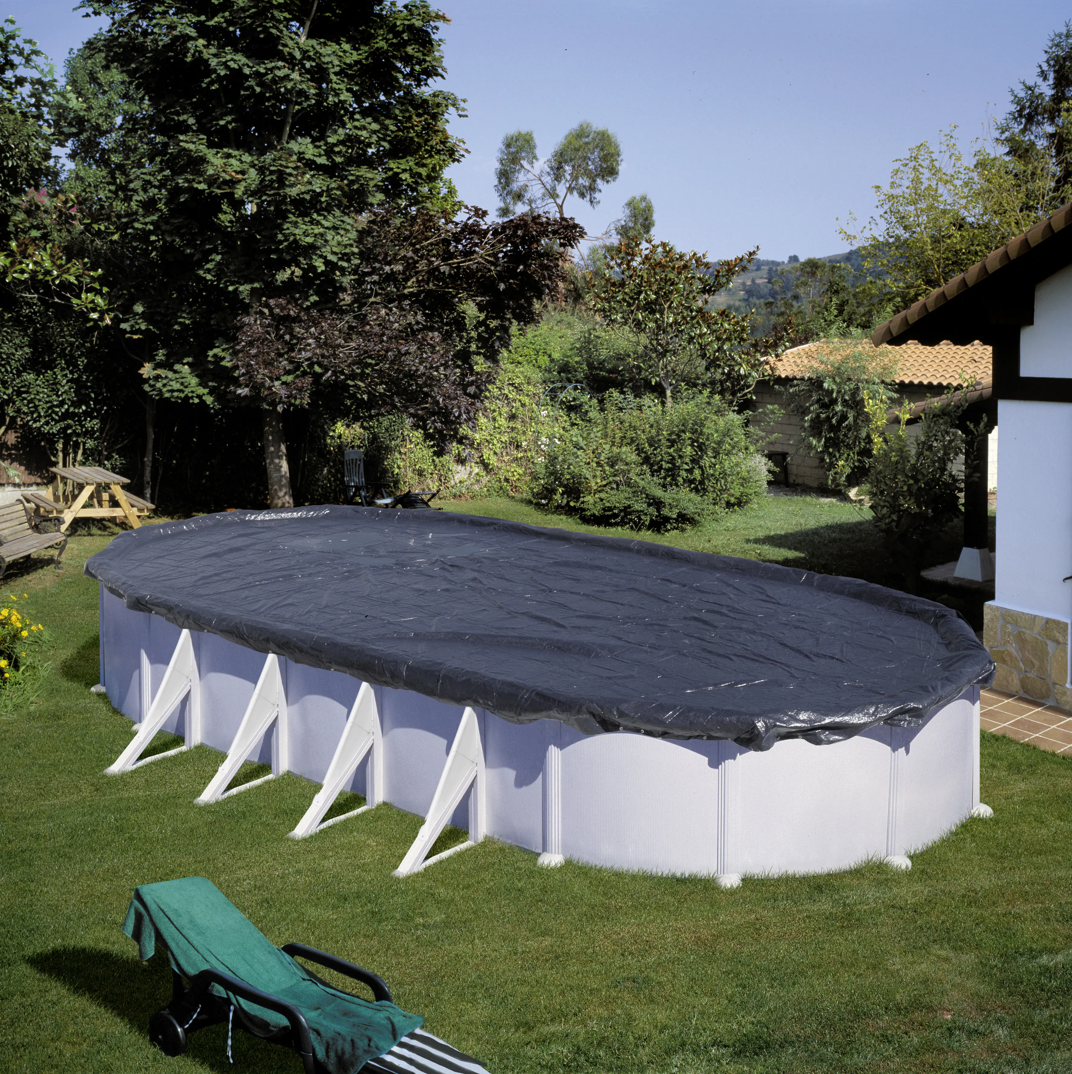 Gre Pool-Winterabdeckung oval 6,8 x 4,6 m