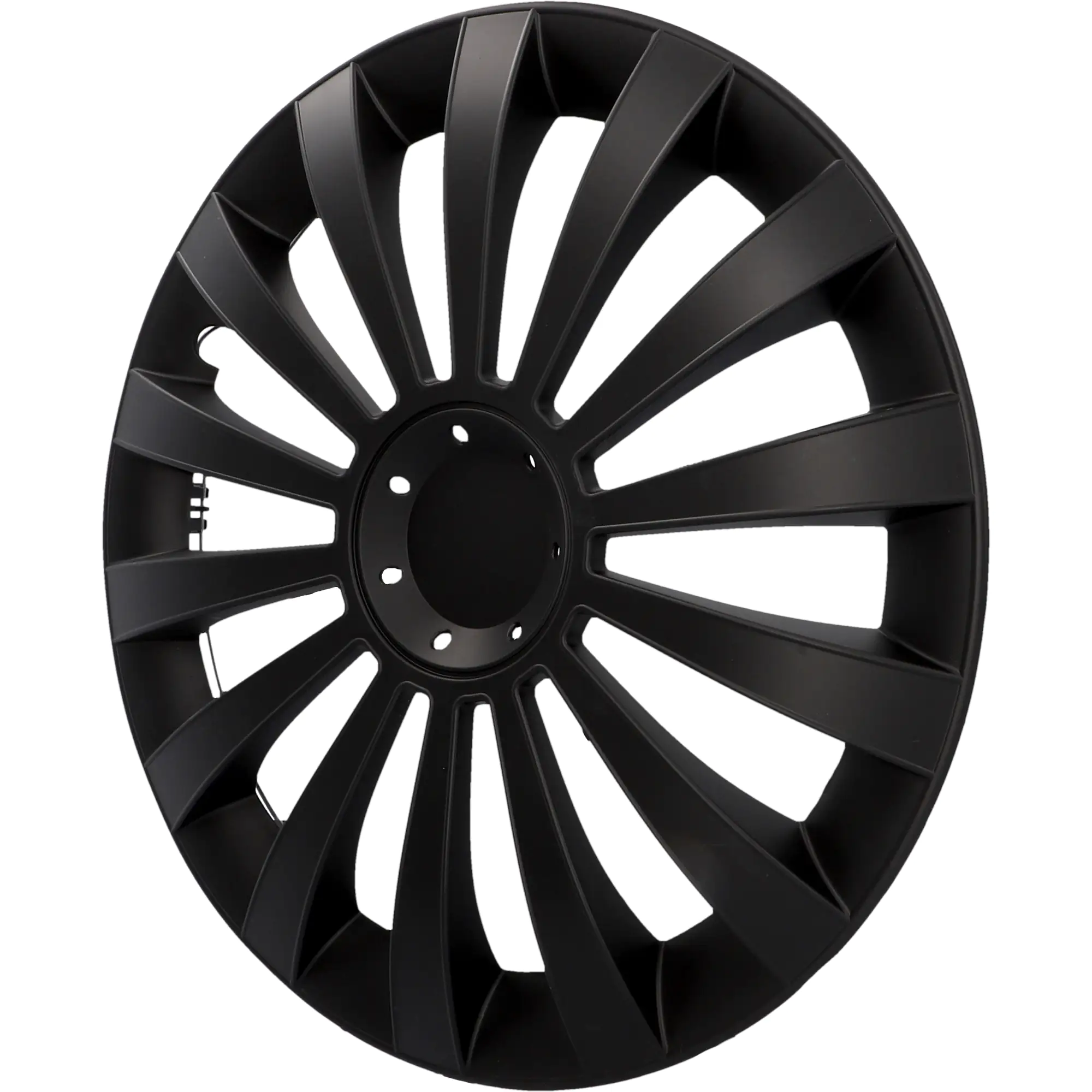 Cartrend Radzierblende Meridian 35 cm (14 Zoll) schwarz 4 stück