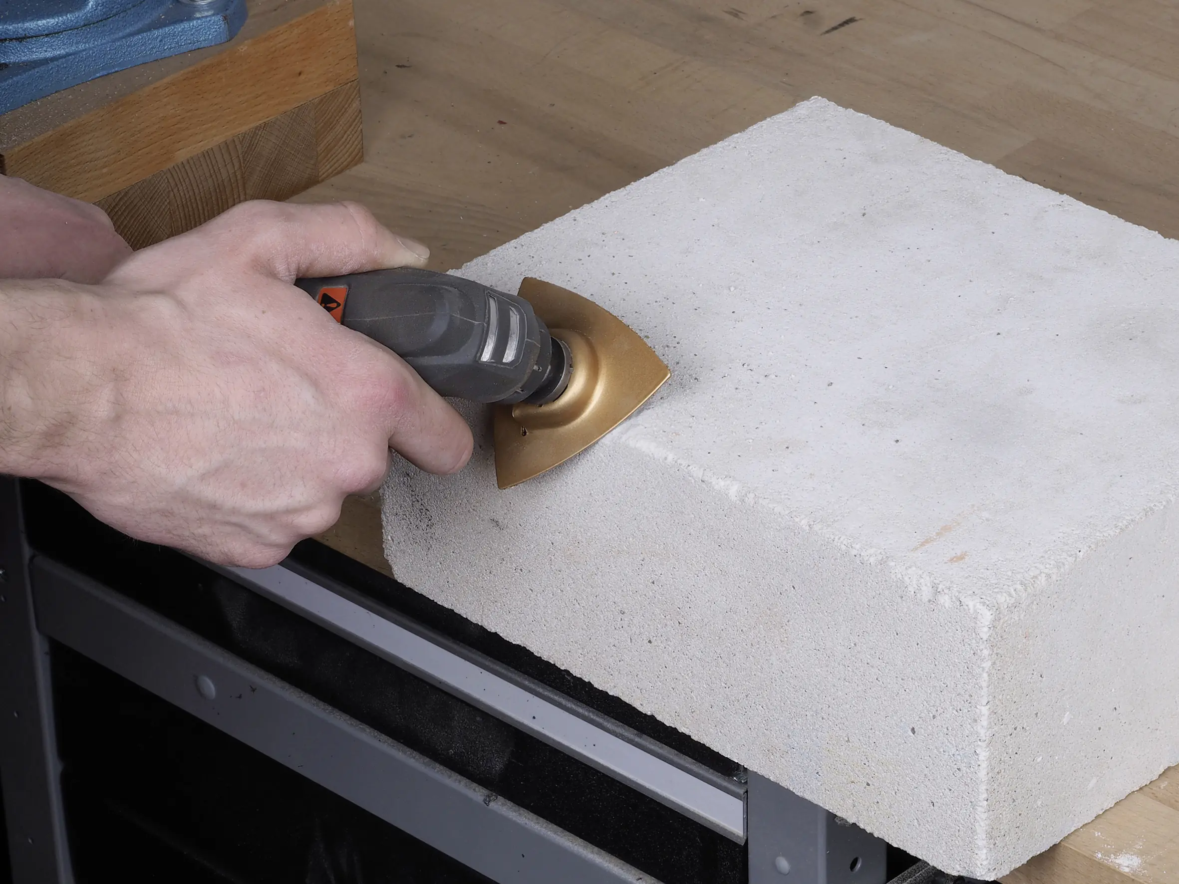 Wolfcraft Delta Schleifplatte HM für Bosch PMF Multifunktions-Werkzeug