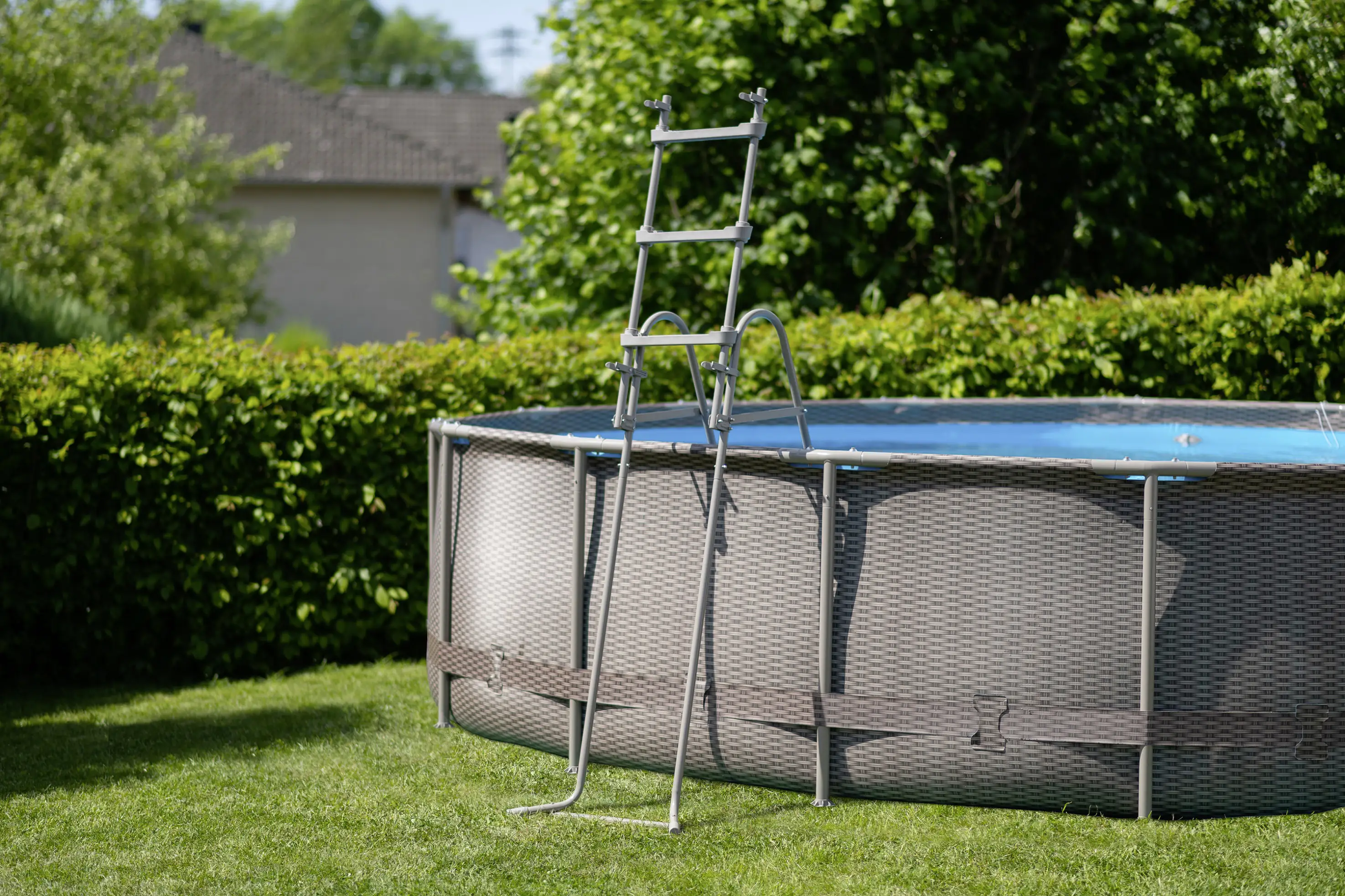 Summer Waves Rundpool Active Frame Swimmingpool Ø 457 x 106 cm, braun