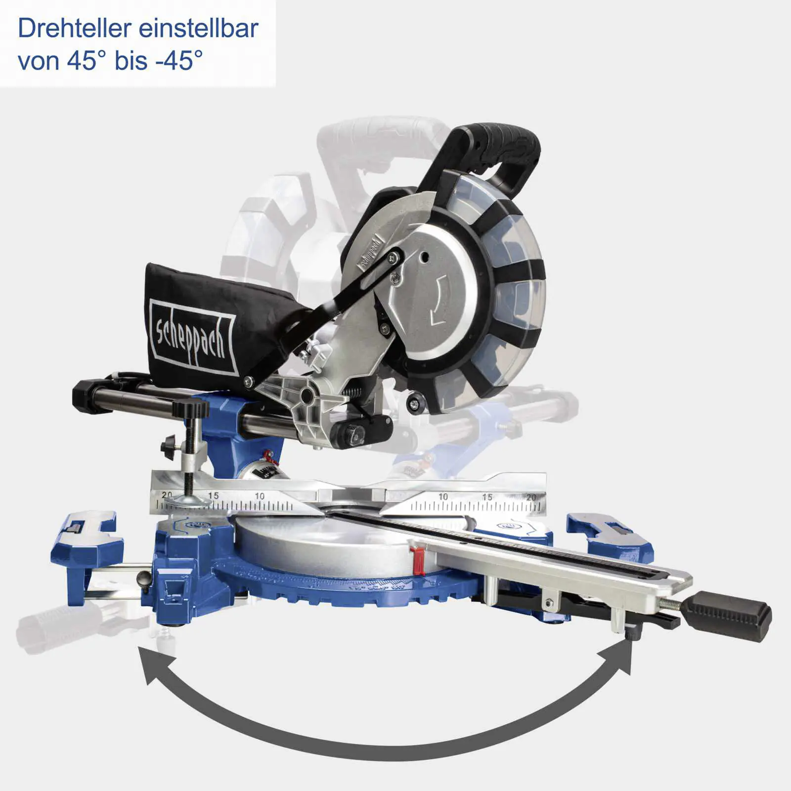 Scheppach Kapp-, Zug- und Gehrungssäge HM216SPX 2.000 W Lasermarkierhilfe