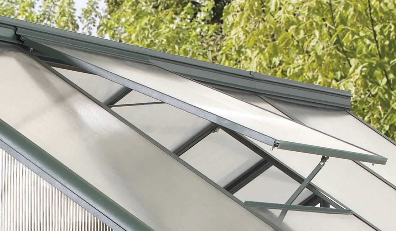Vitavia Alu-Dachfenster zu Gewächshaus Eos smaragd
