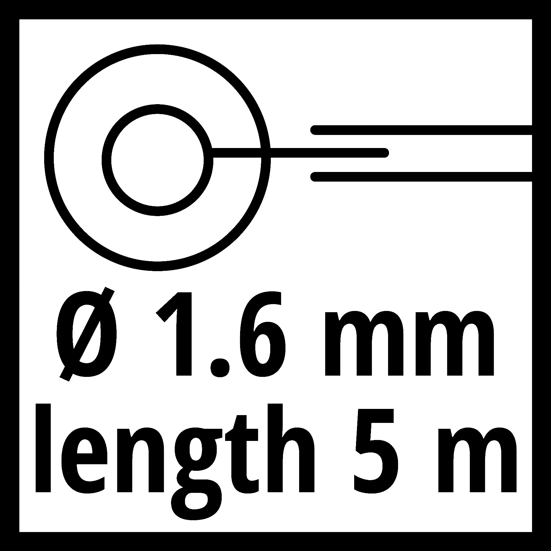 Einhell Ersatzspule GE-CT 18/30 5 m 1,6 mm