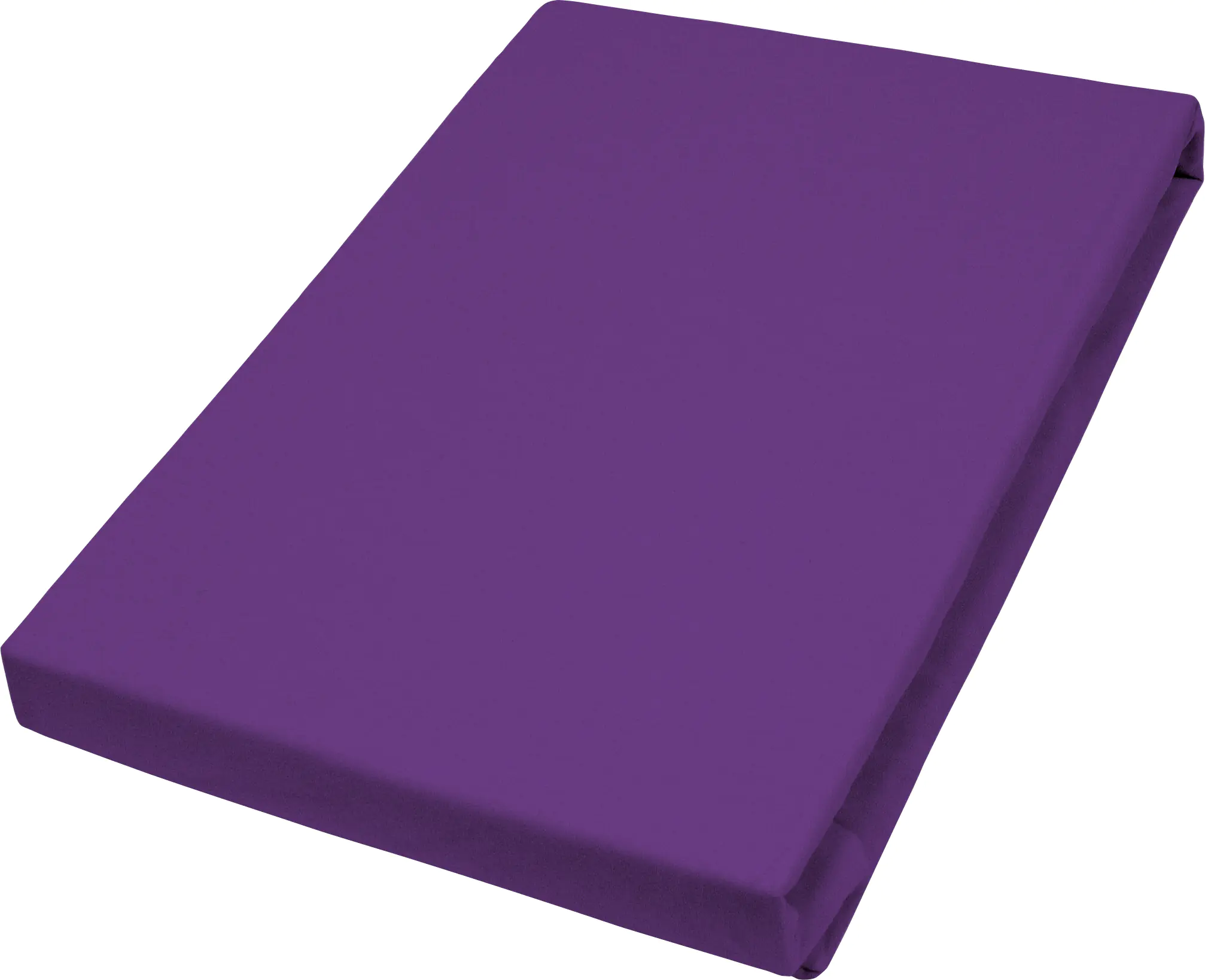 Vario Jersey-Spannbetttuch pflaume, 150 x 200 cm