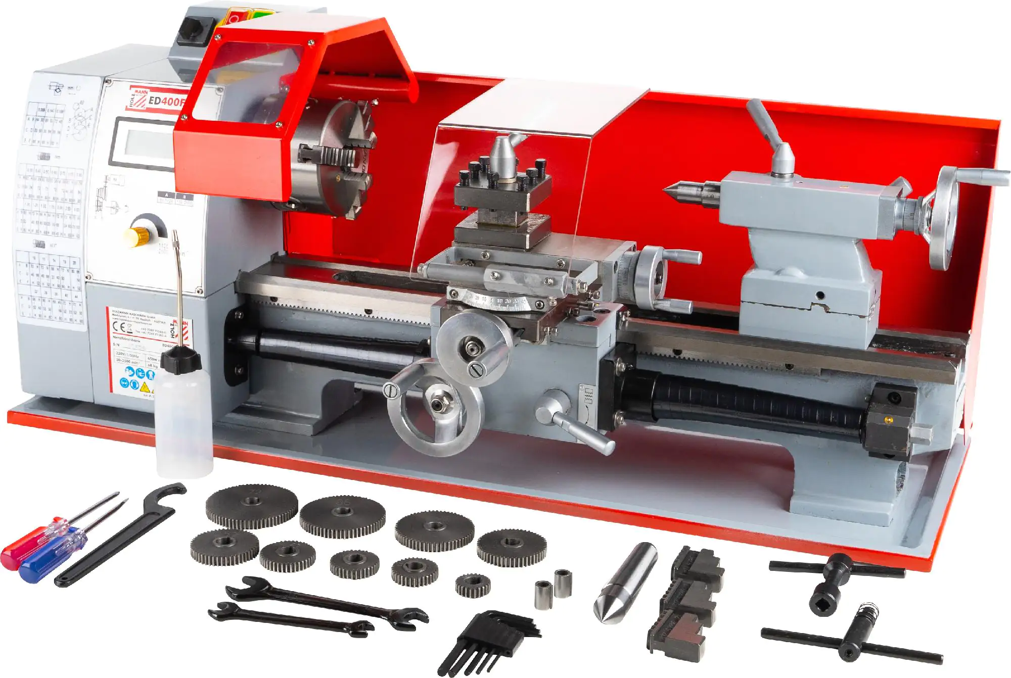 Holzmann Tischdrehmaschine ED400FD_230V Rechts-Linkslauf schaltbar