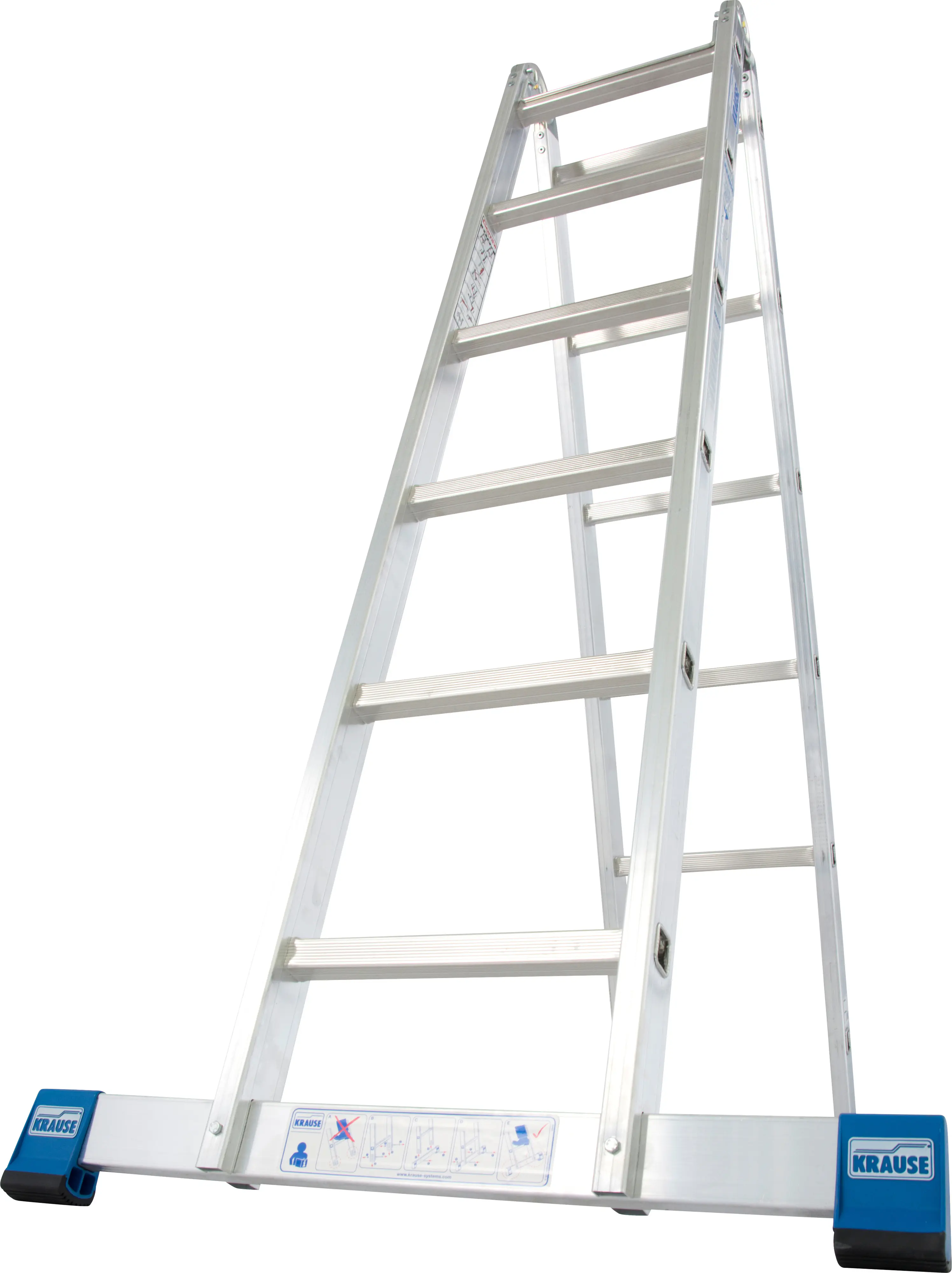 Krause Aluminium-Gelenk-Doppelleiter STABILO 4,40 m