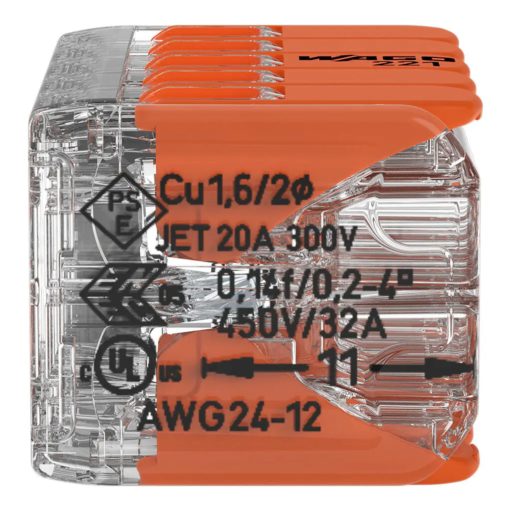 Wago Compact Hebelklemme 10 Leiter 0,14 - 4 mm² - 5 Stück