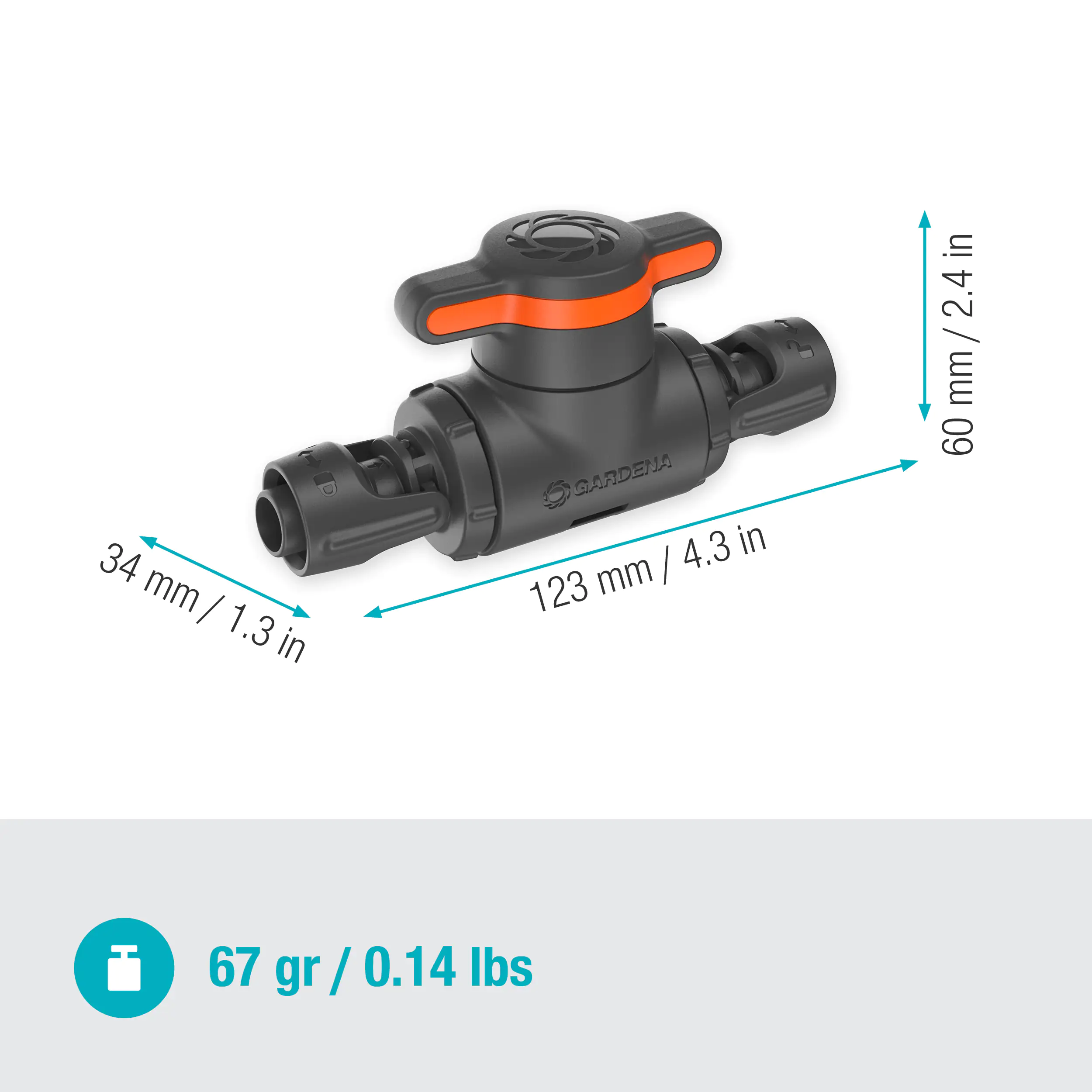 Gardena Regulier/Absperrventil, 13 mm (1/2")
