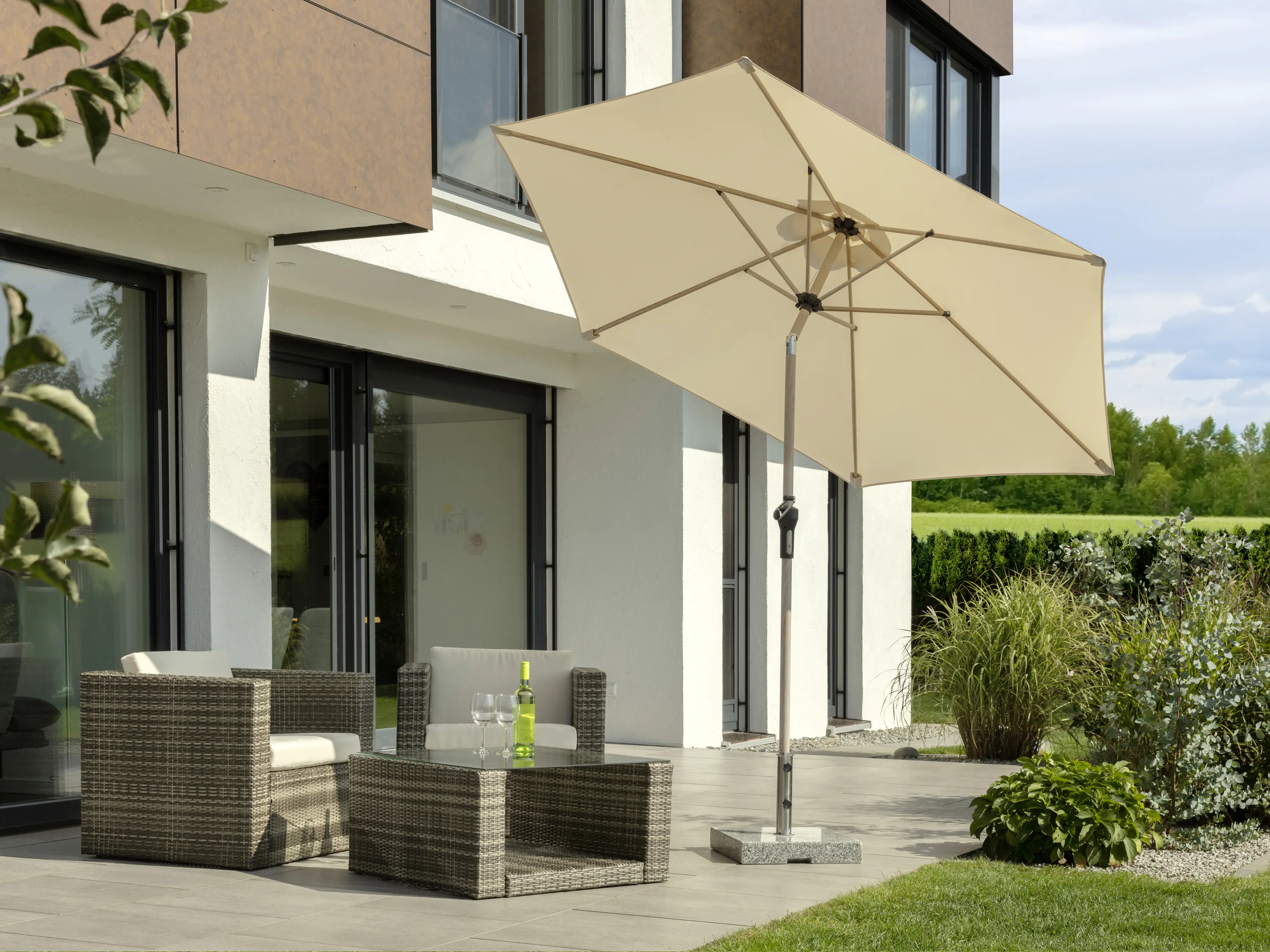 Schneider Sonnenschirm Cordoba natur Ø 270 cm