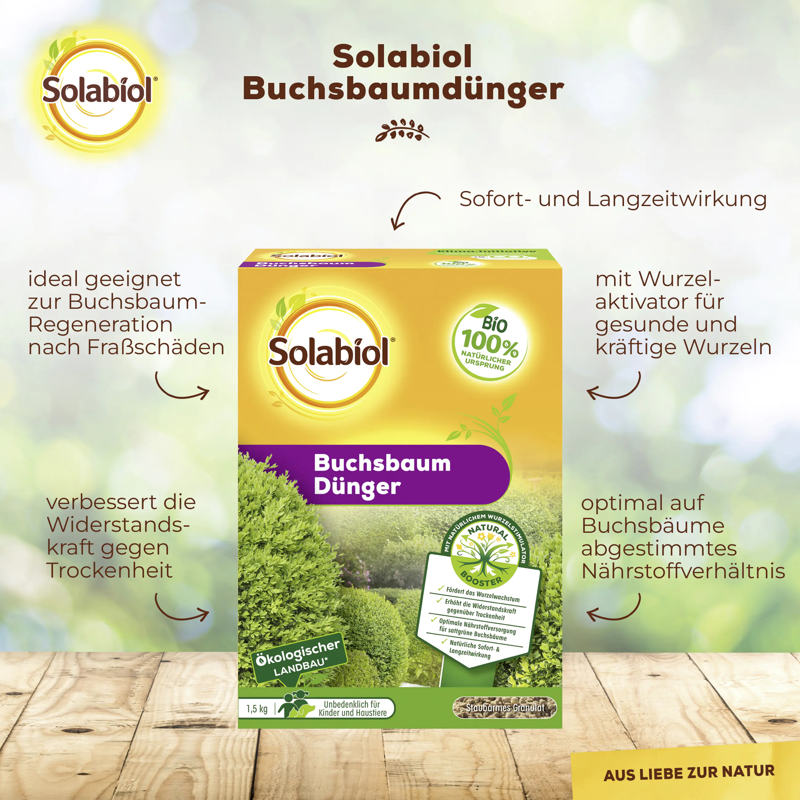 Solabiol Buchsbaum Dünger 1,5 kg