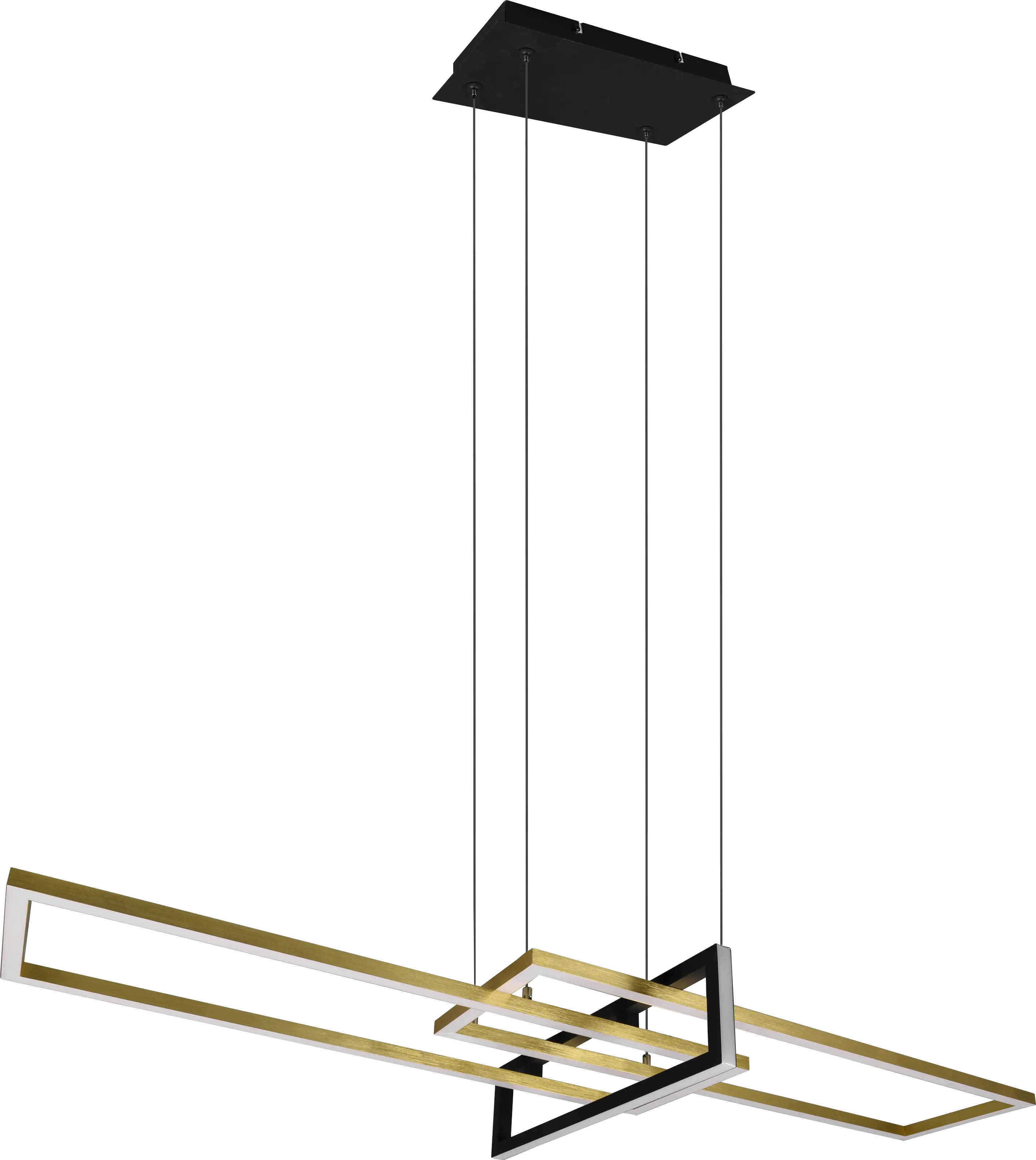 Trio Leuchten LED Pendelleuchte Salinas schwarz matt, Switch-Dimmer
