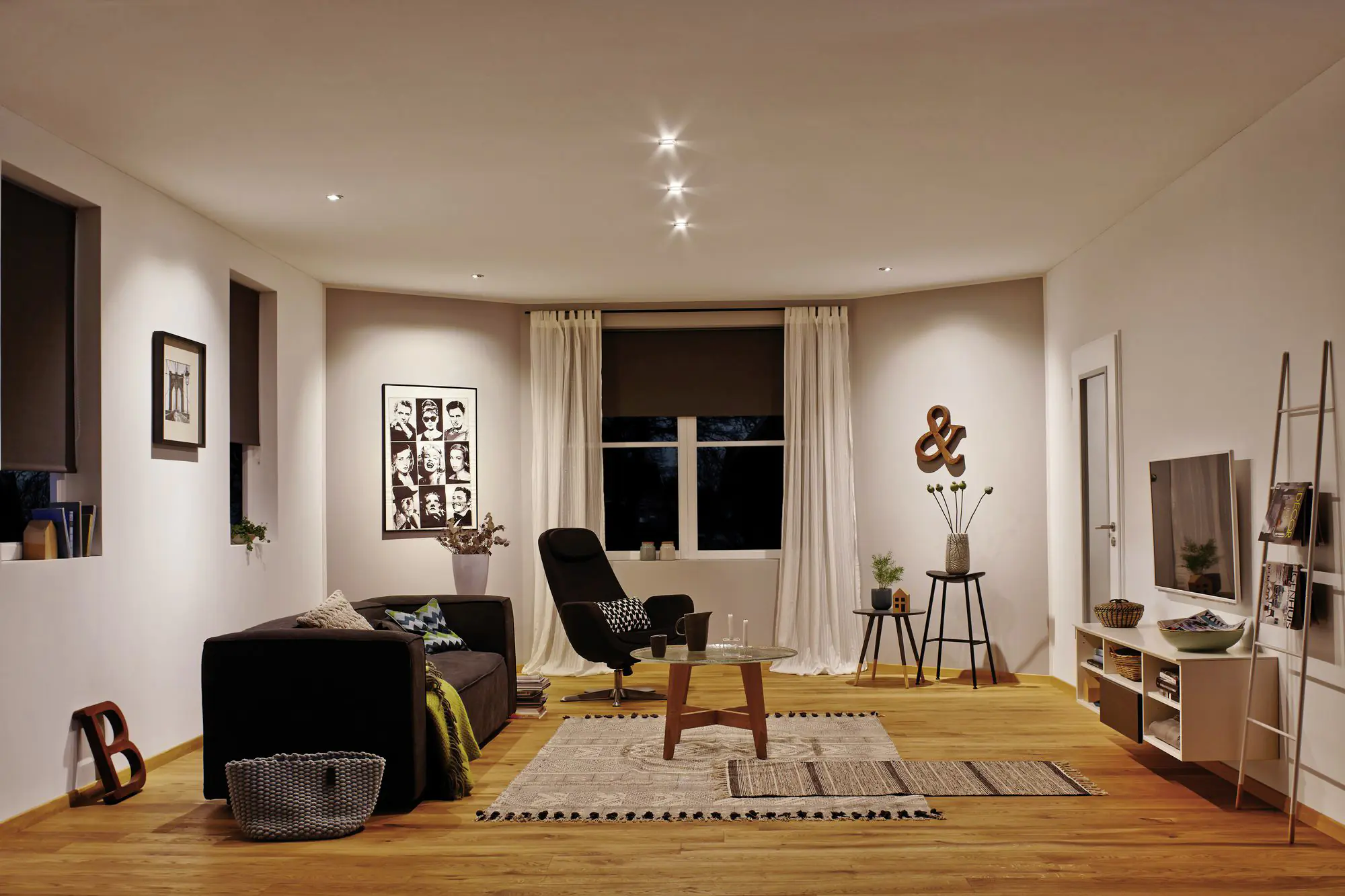 Paulmann LED Einbauleuchte Base 5W warmweiß  Eisen
