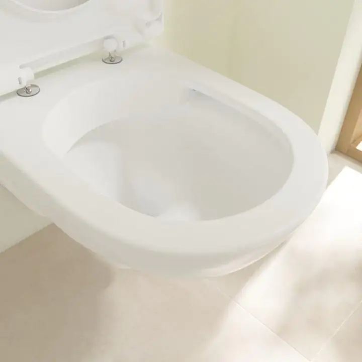 Villeroy & Boch Wand-Tiefspül-WC Targa spülrandlos inkl. WC-Sitz
