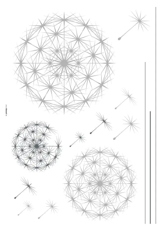 Komar Decosticker Dandelion 100 x 70 cm