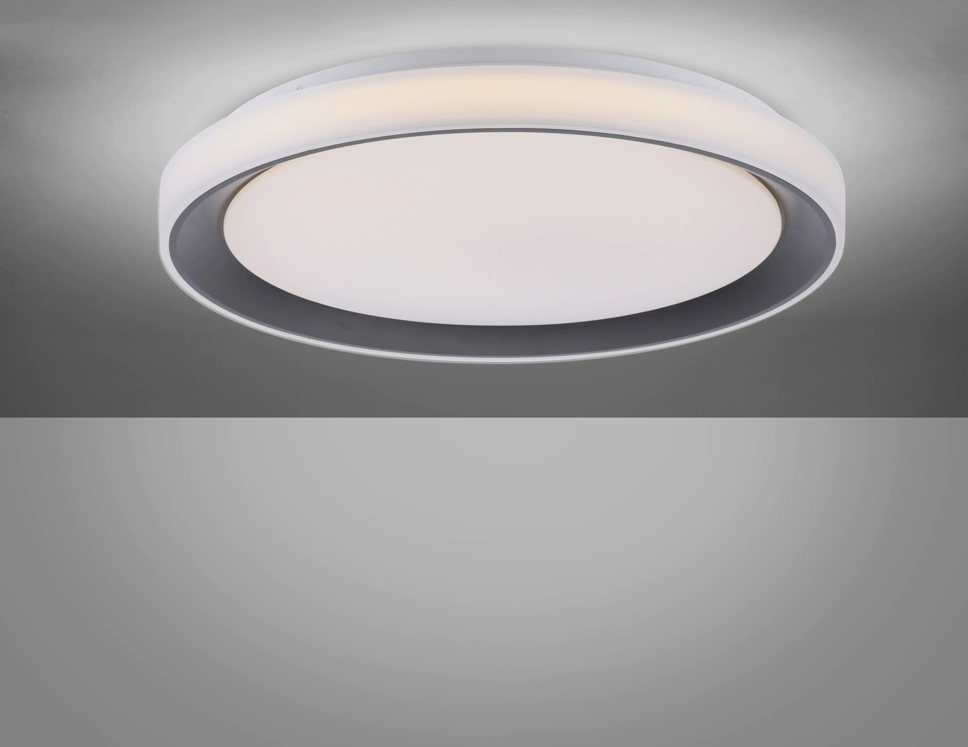 JustLight LED Deckenleuchte Disc Lola Smart schwarz, Smart Home