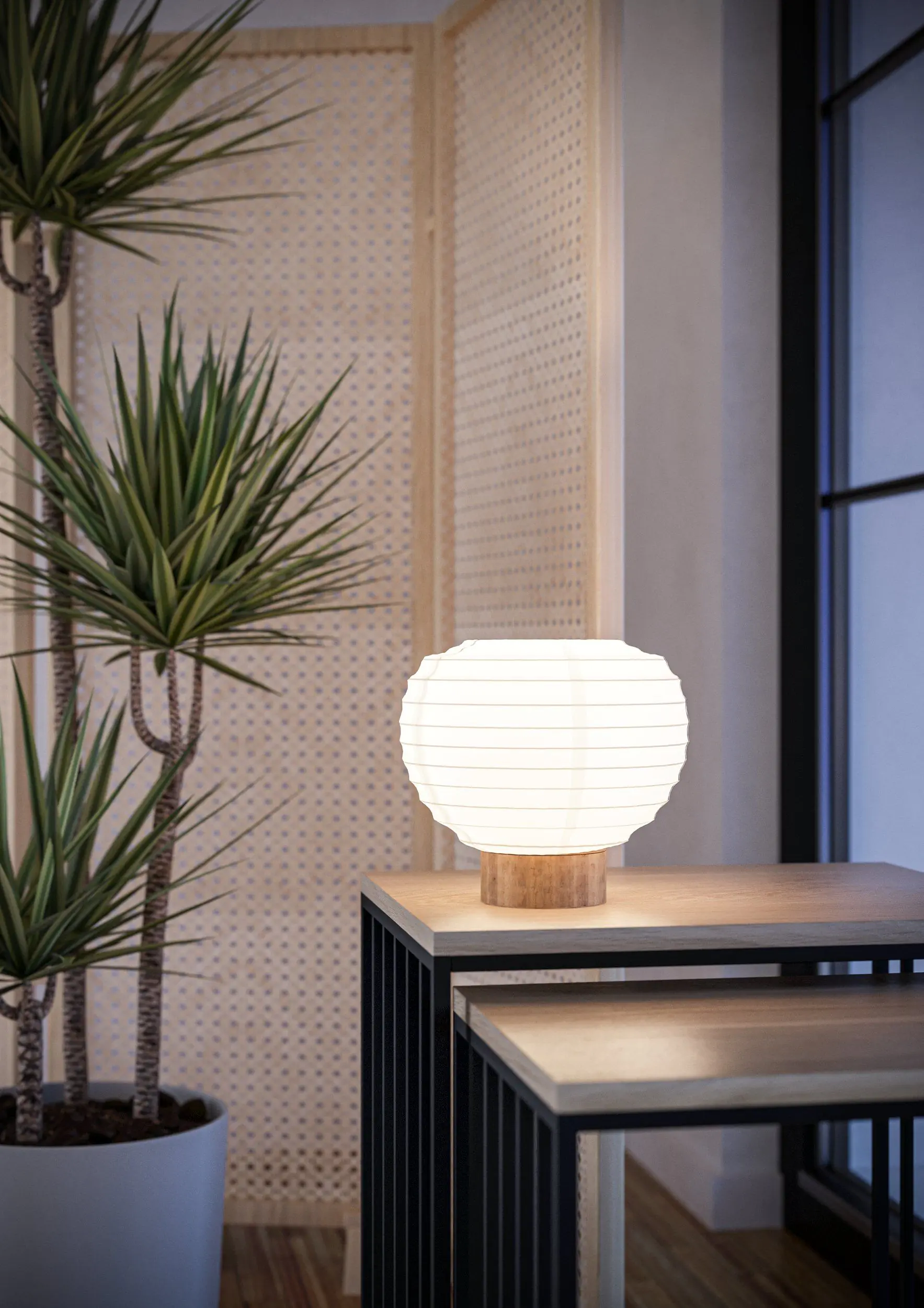 Eglo Tischlampe Summerhill 20 x 22,5 cm weiß/natur