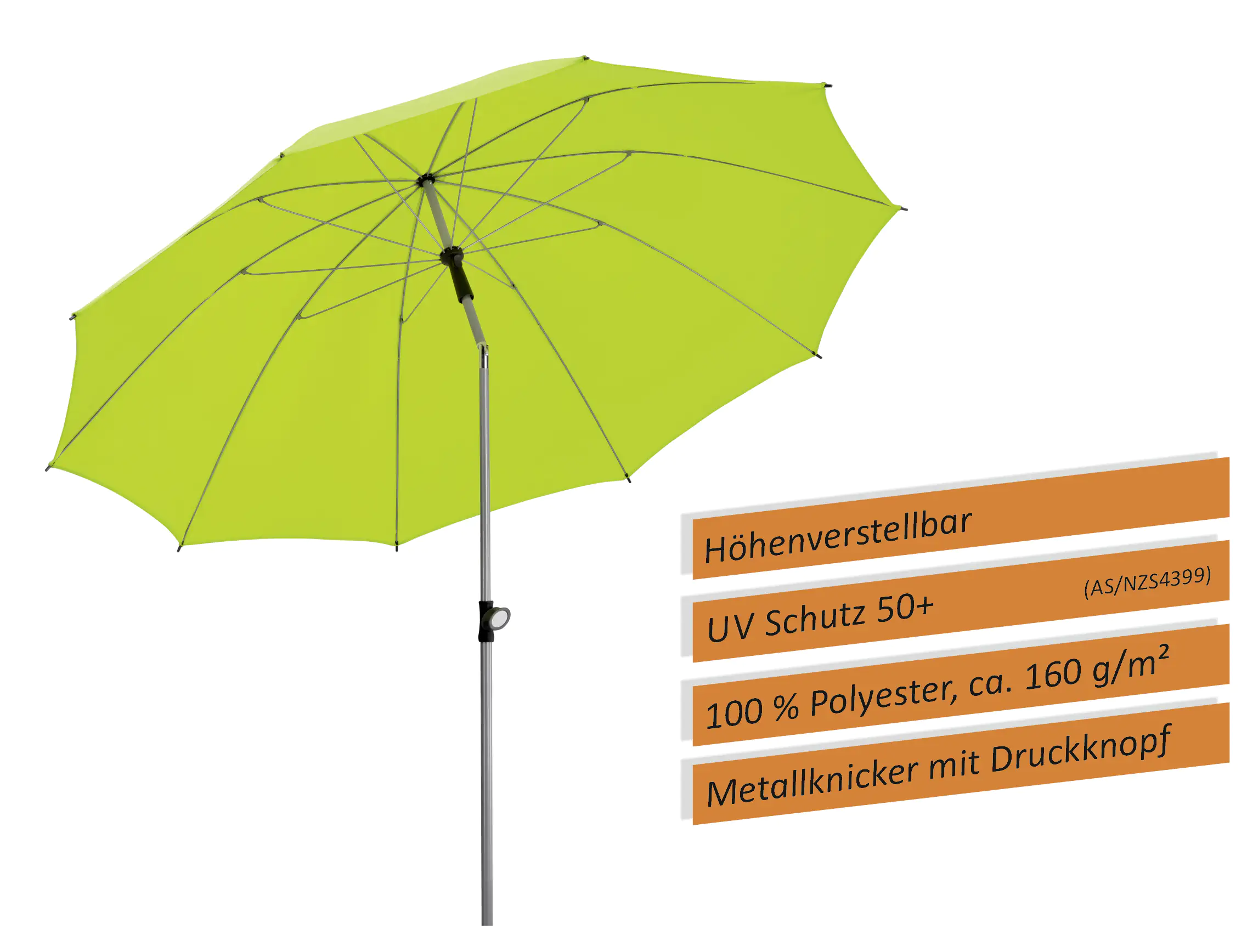 Schneider Sonnenschirm Locarno apfelgrün Ø 220 cm