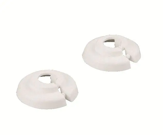 sanicomfort PVC-Klapprosetten 22 mm, weiß, 2 Stück