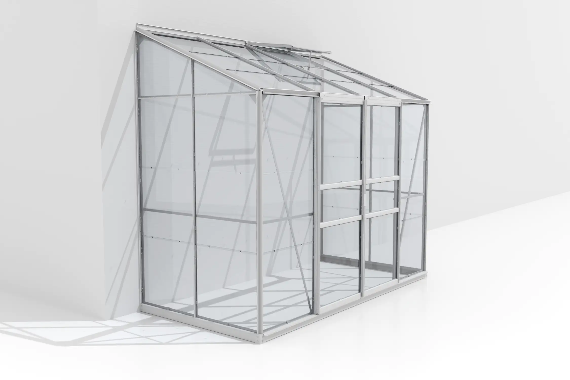 Vitavia Anlehngewächshaus Styx 3300 128 x 254 cm 3 mm ESG